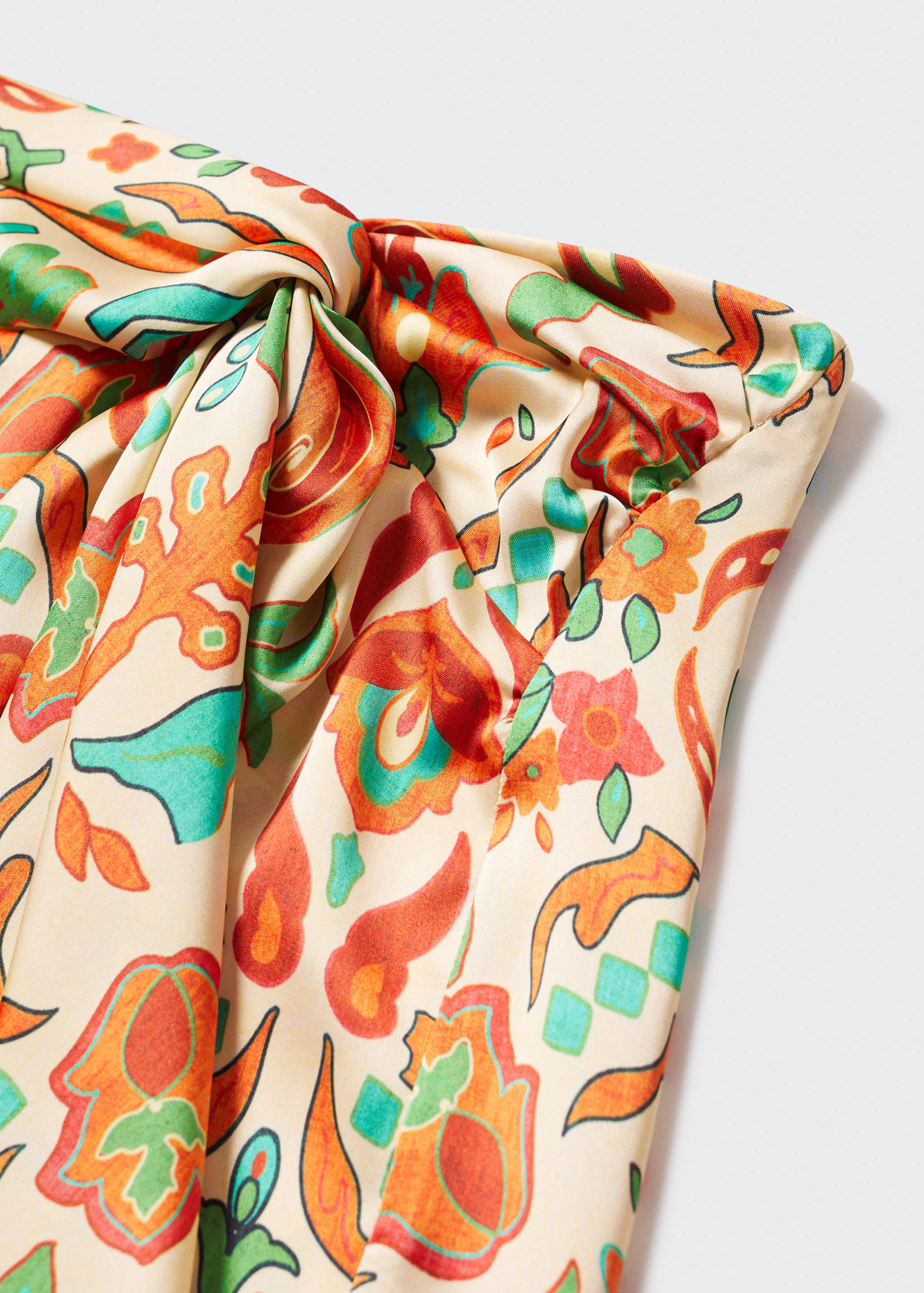 Knot printed skirt - Details of the article 8