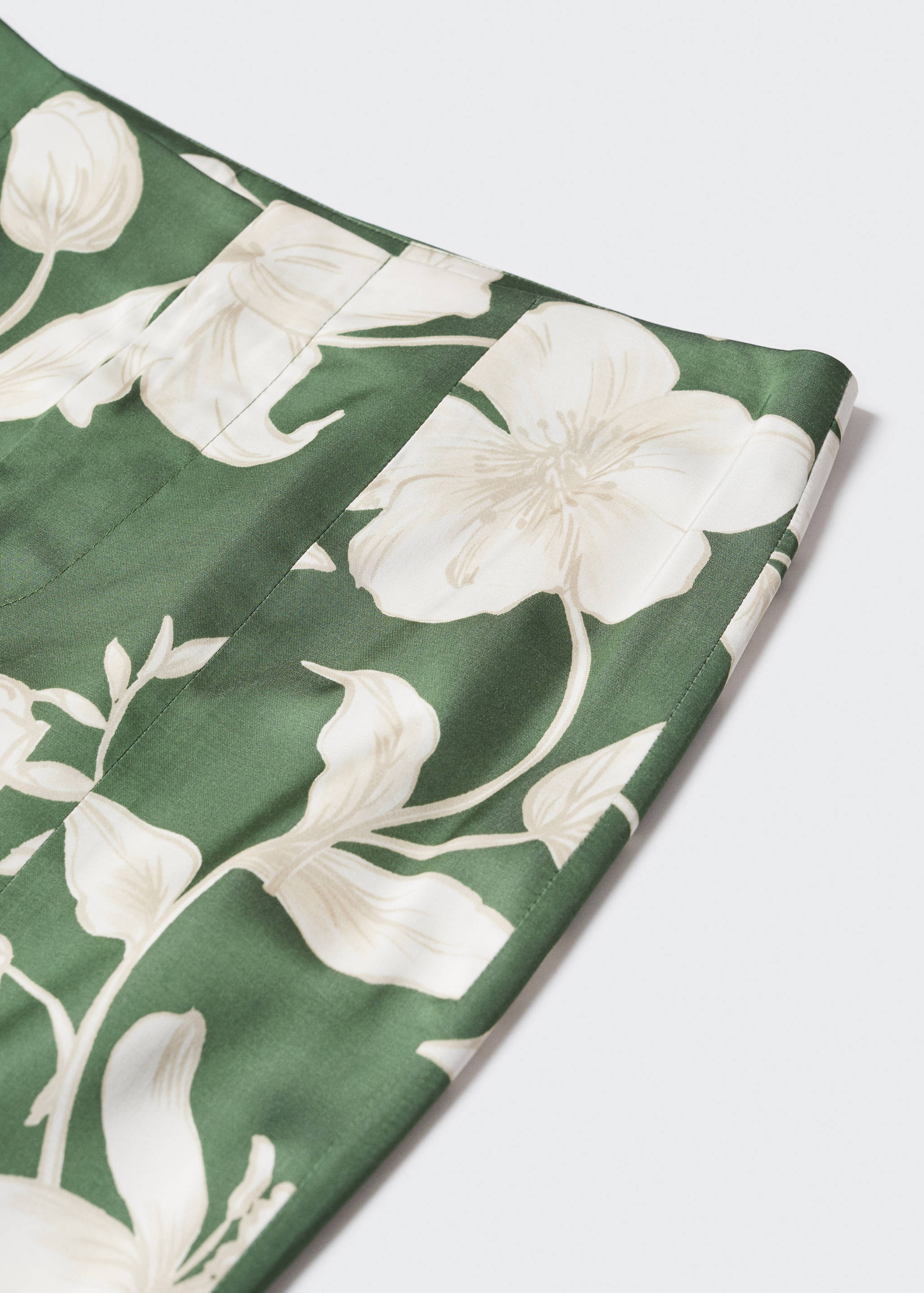 Pantalon évasé imprimé fleuri - Détail de l'article 8