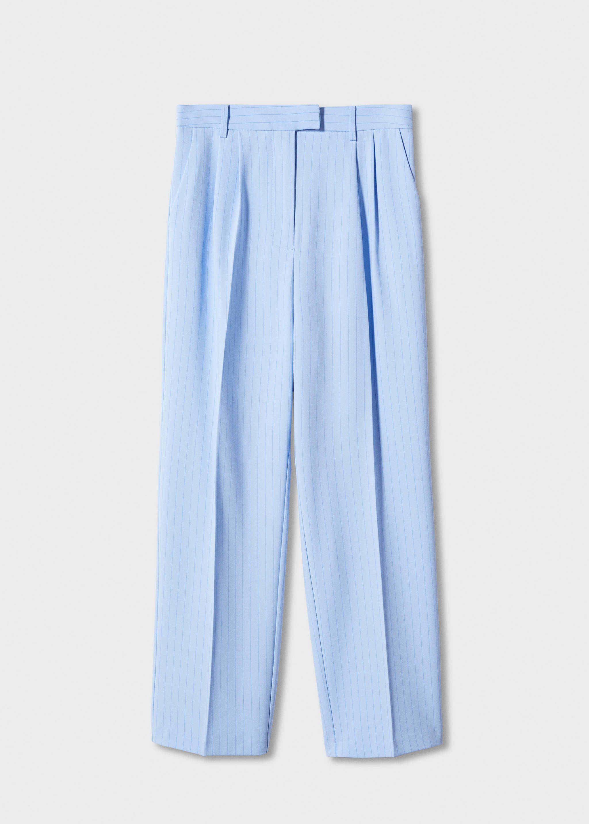 Chalk-stripe straight trousers - Article without model