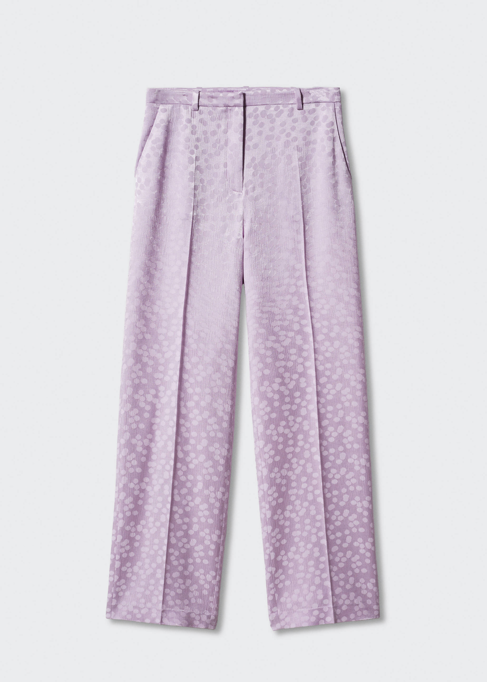 Satin trousers with polka dots - Article without model