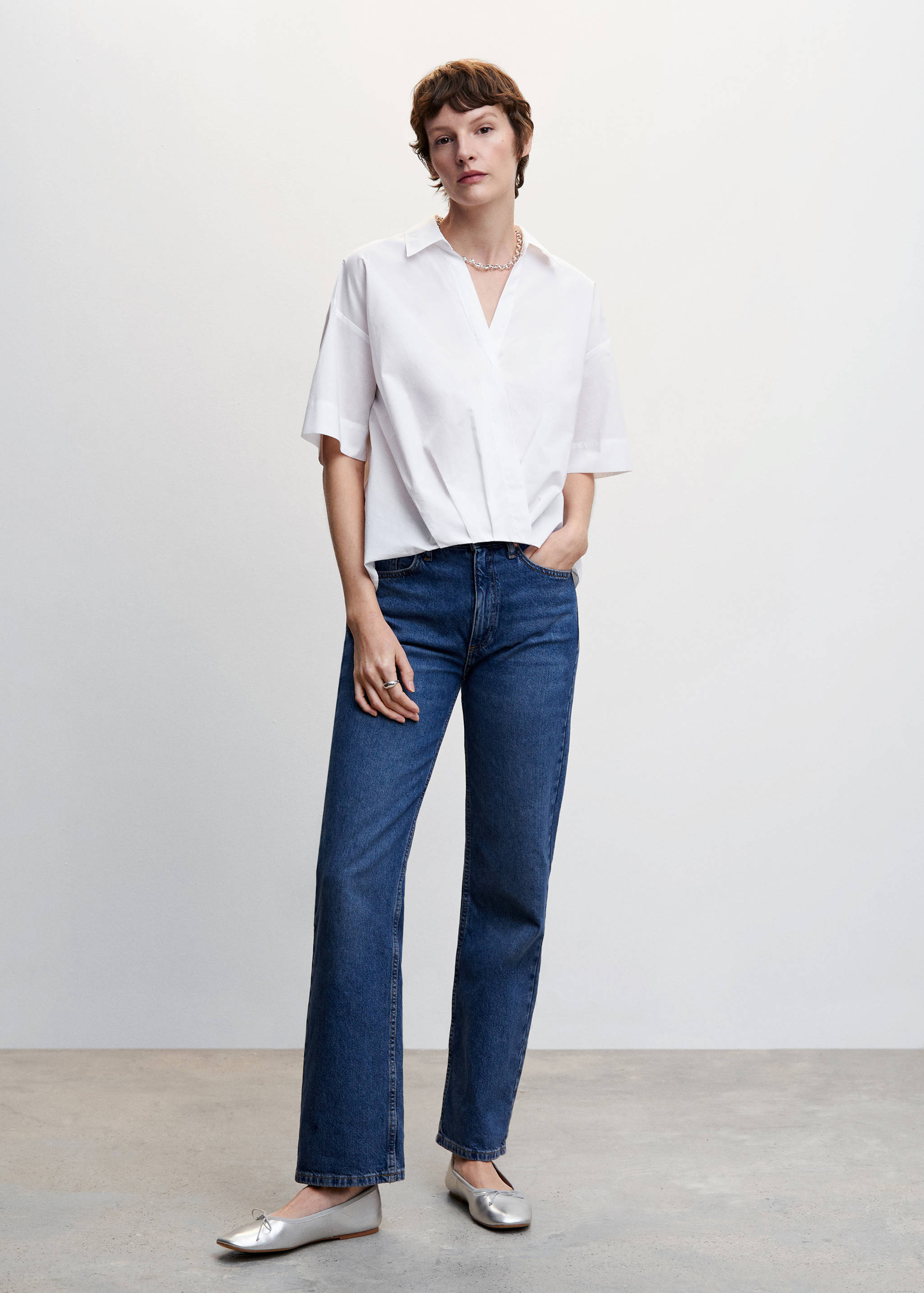 Cotton cross shirt - General plane