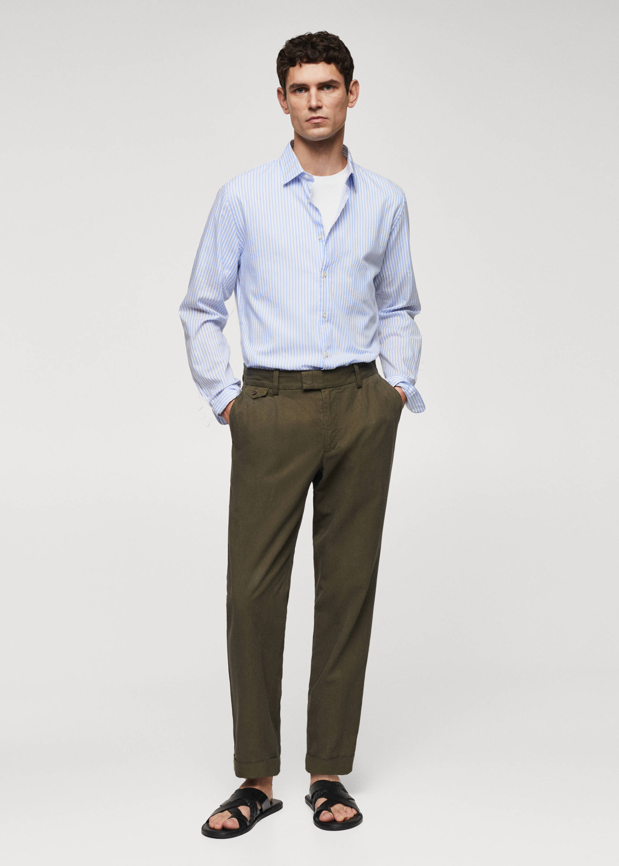 Chemise slim fit 100 % coton - Plan général