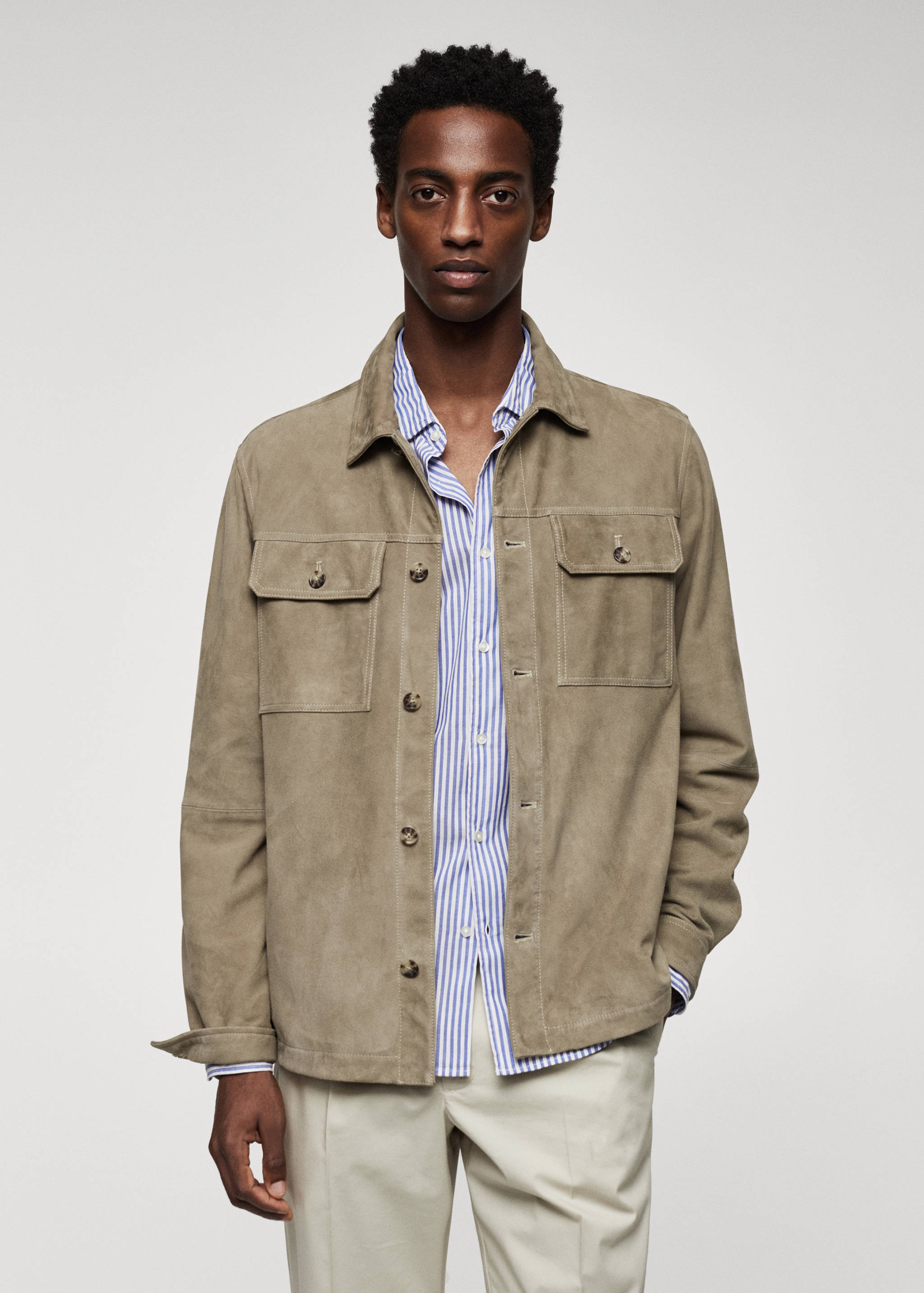 100% leather jacket - Medium plane