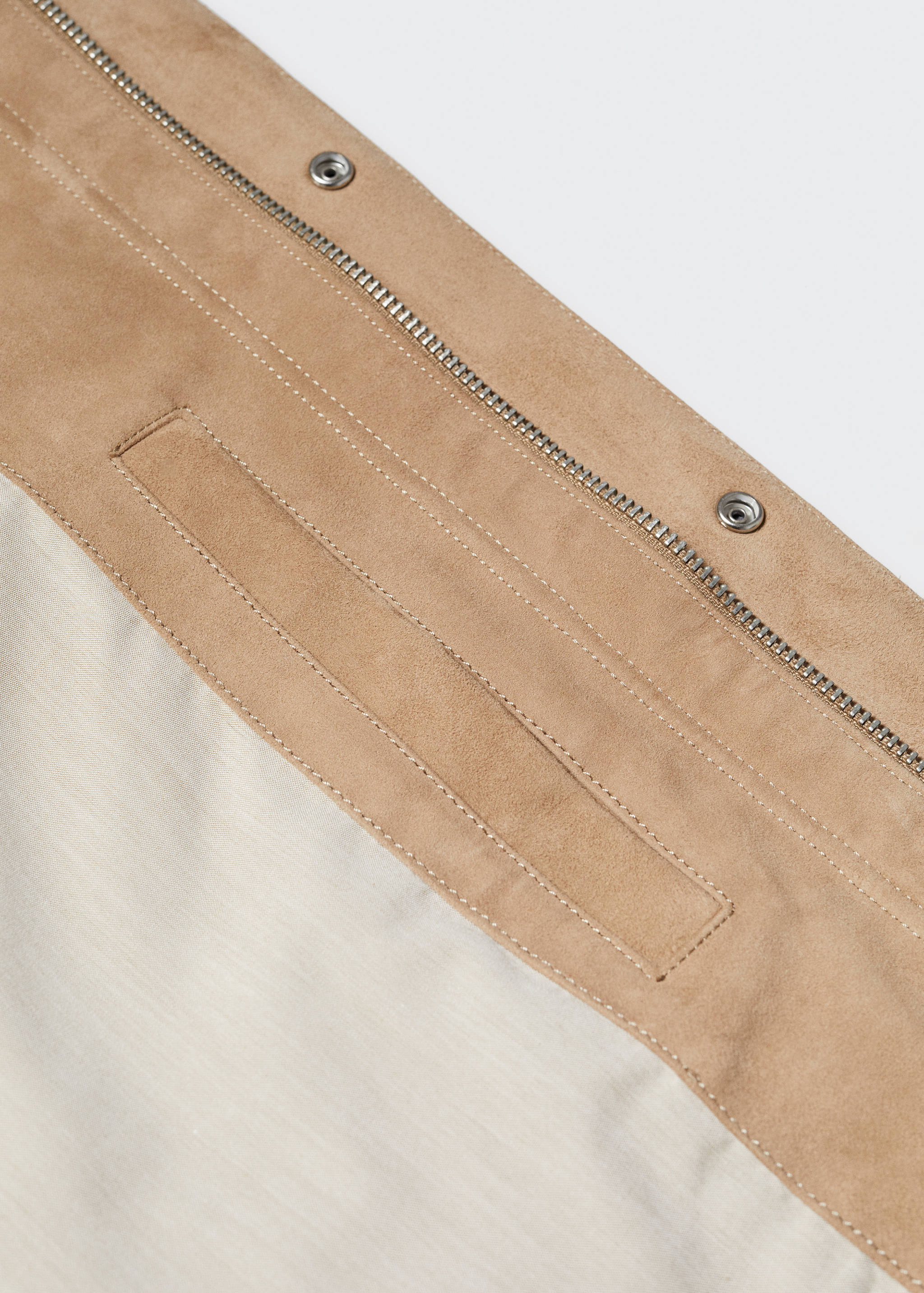 Flap-pocket suede jacket - Details of the article 8