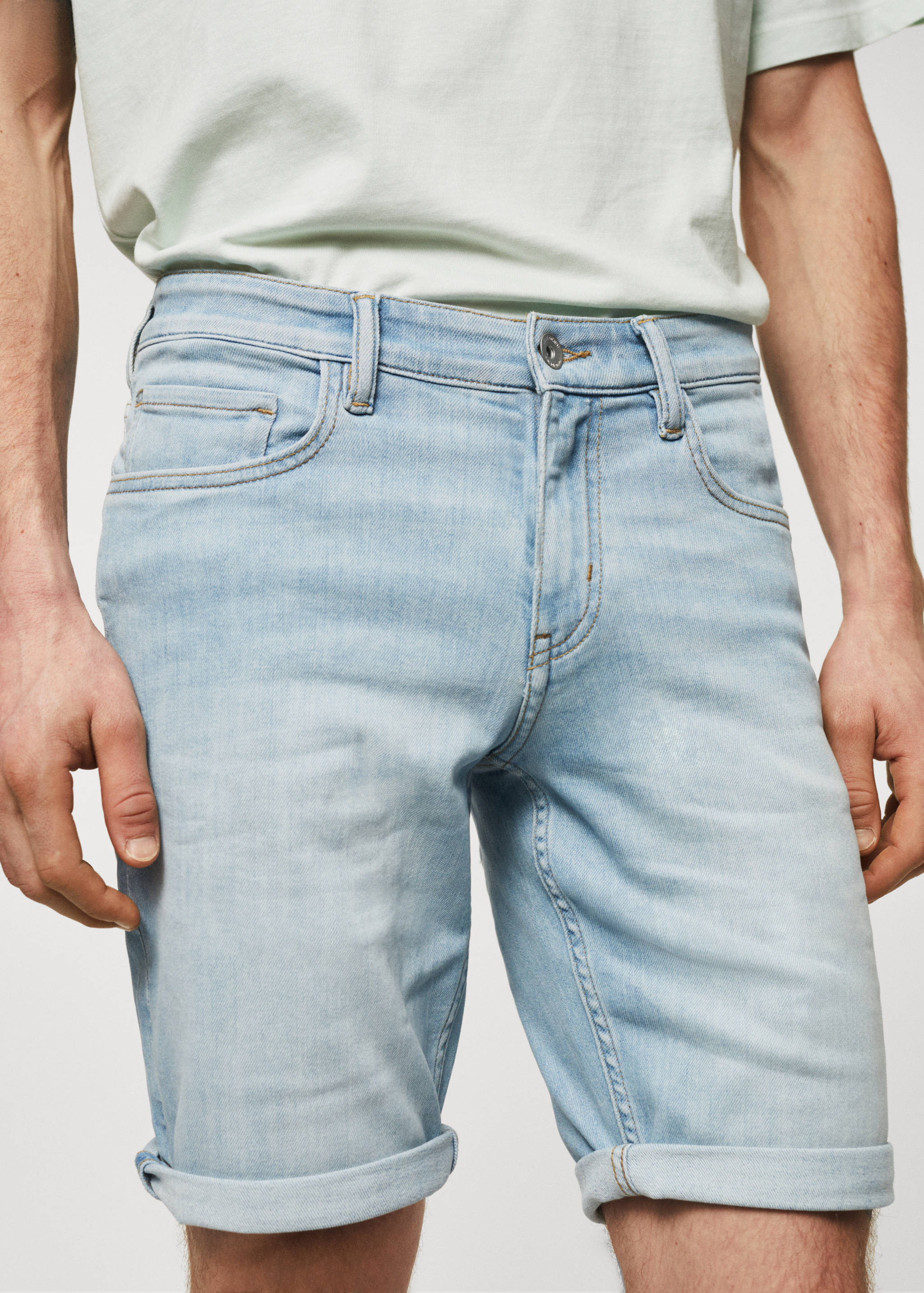 Slim Fit-Jeans-Bermudashorts - Detail des Artikels 1