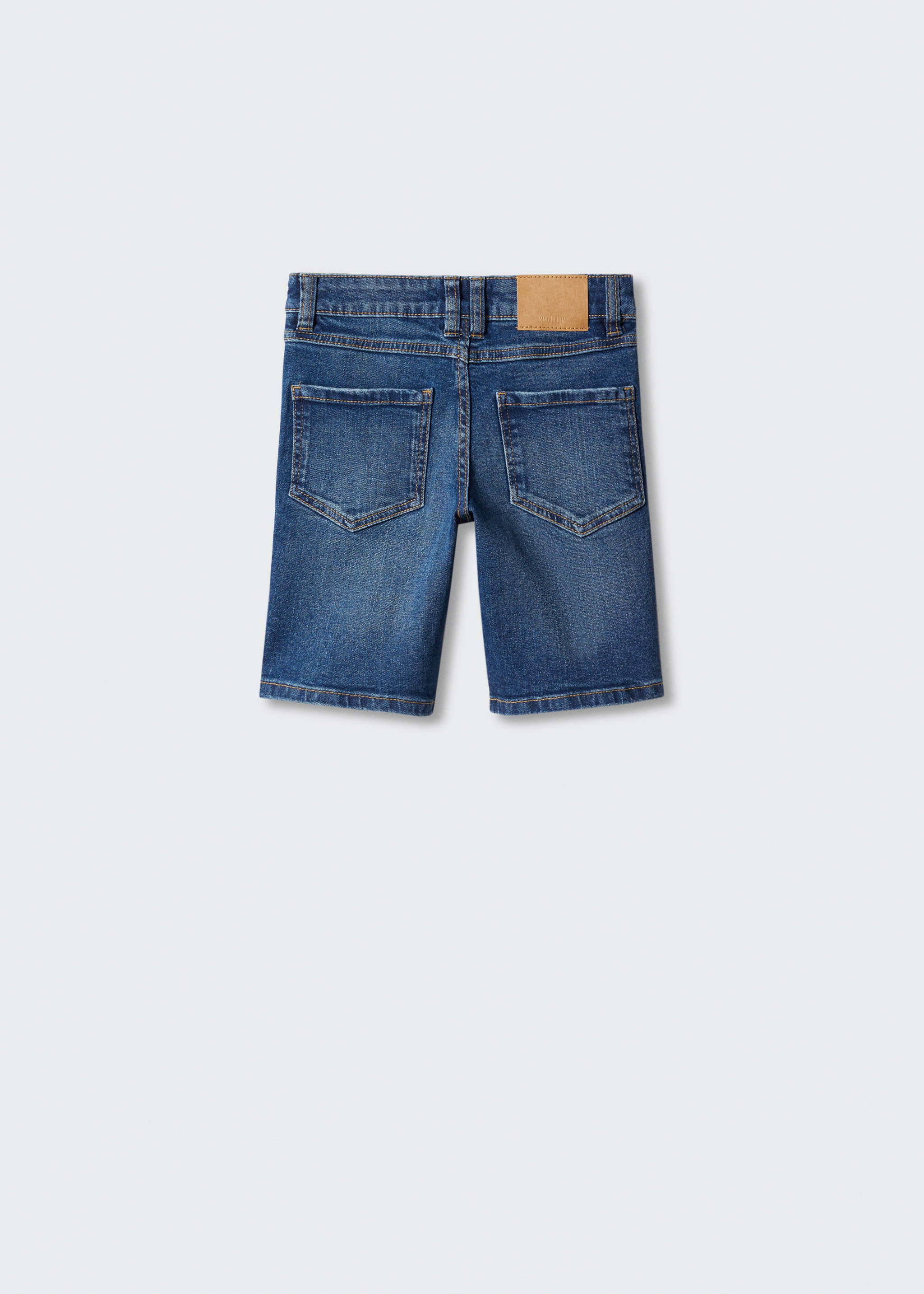 Cotton denim shorts - Reverse of the article