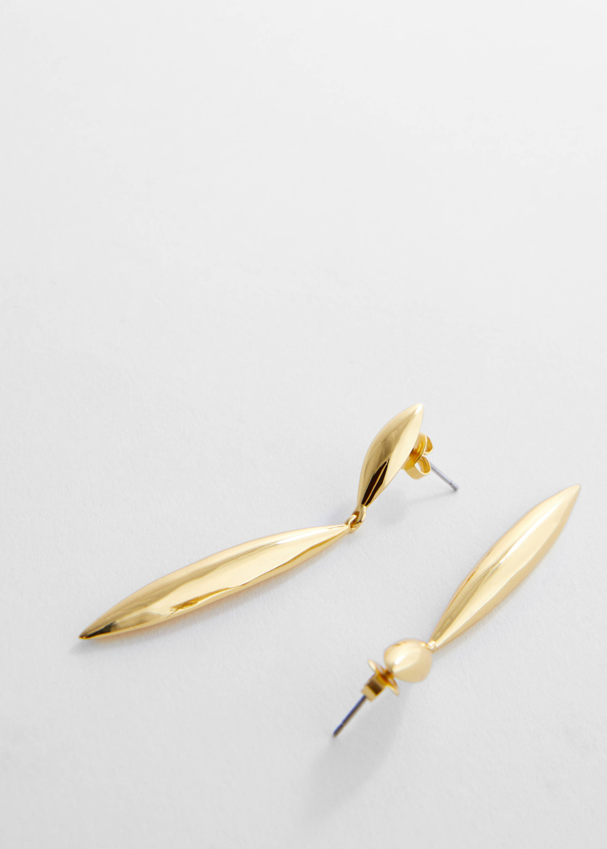 18K drop earrings - Medium plane
