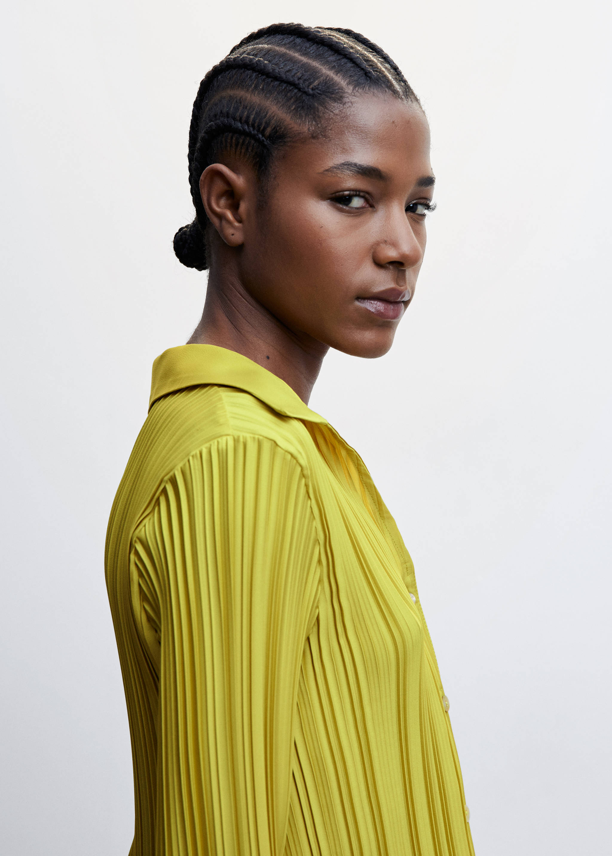 Printed shirred shirt - Details of the article 1