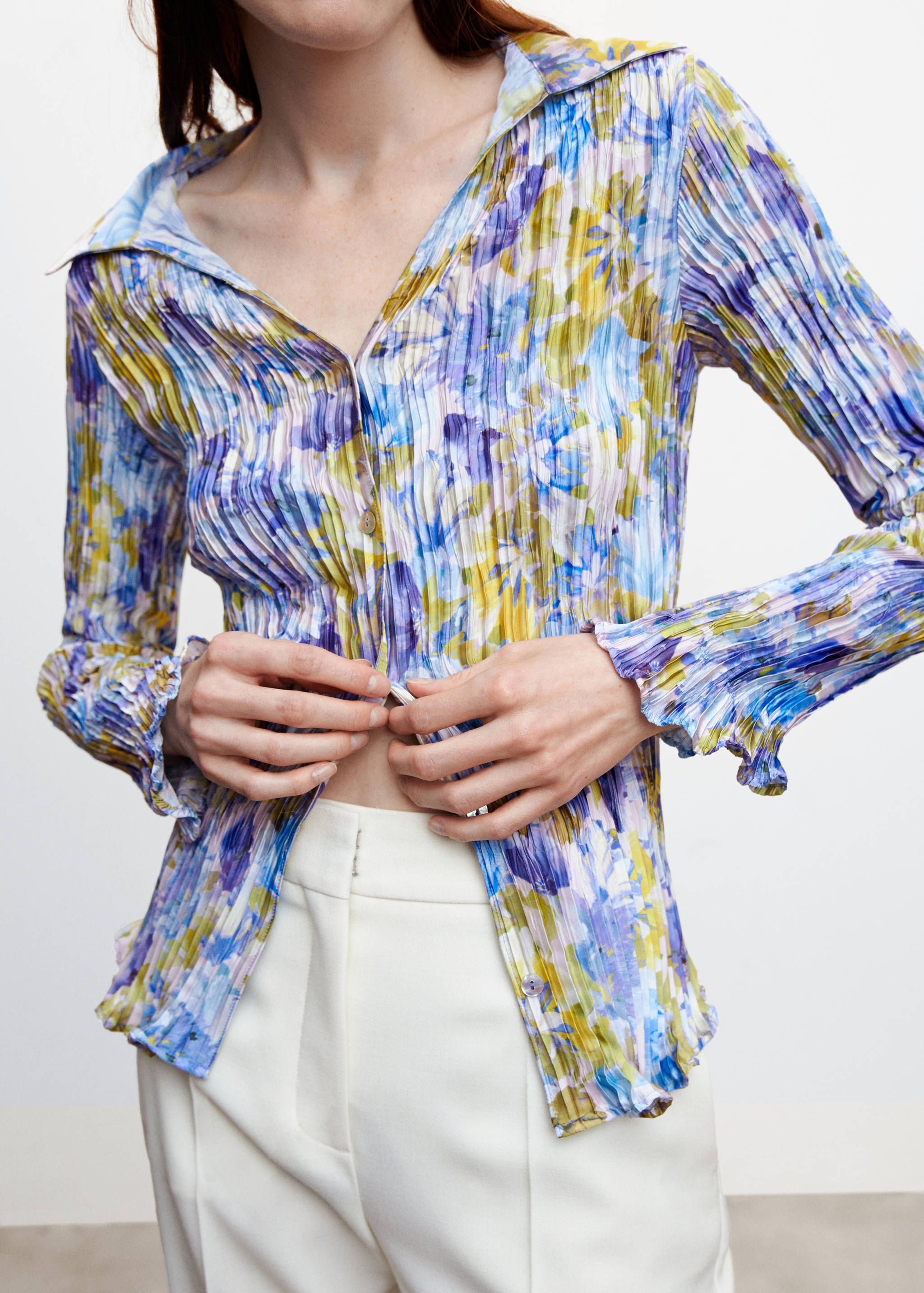 Printed shirred shirt - Details of the article 6