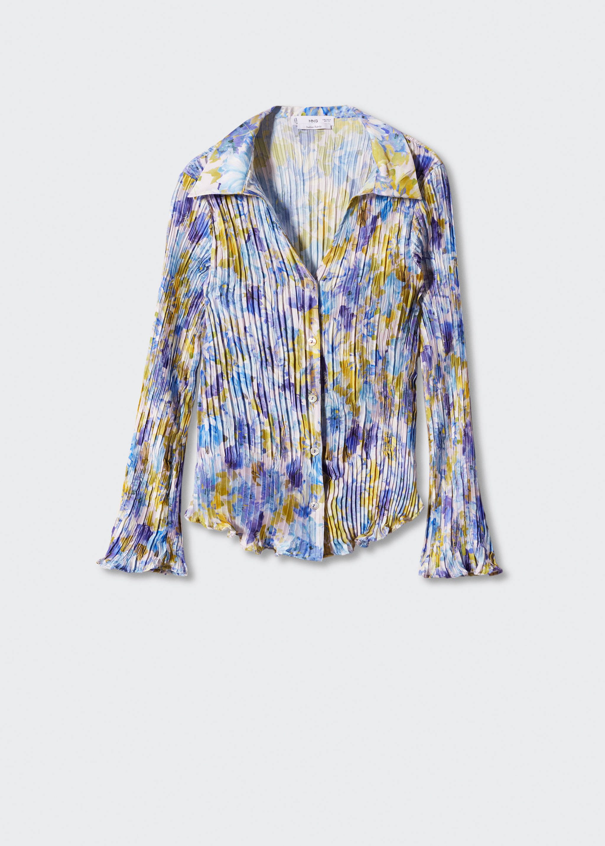 Printed shirred shirt - Article without model