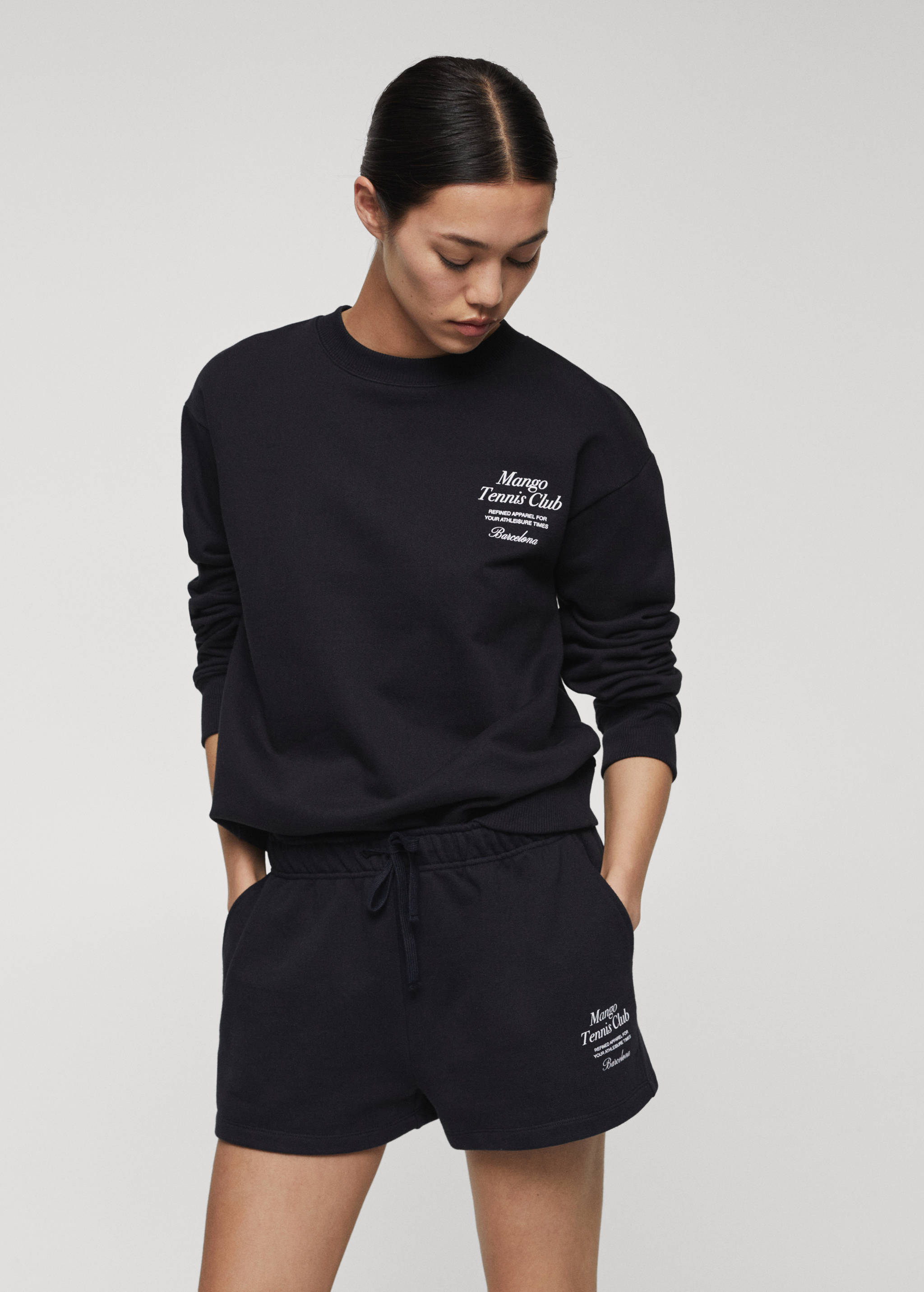 Knitted shorts with logo - Details of the article 1