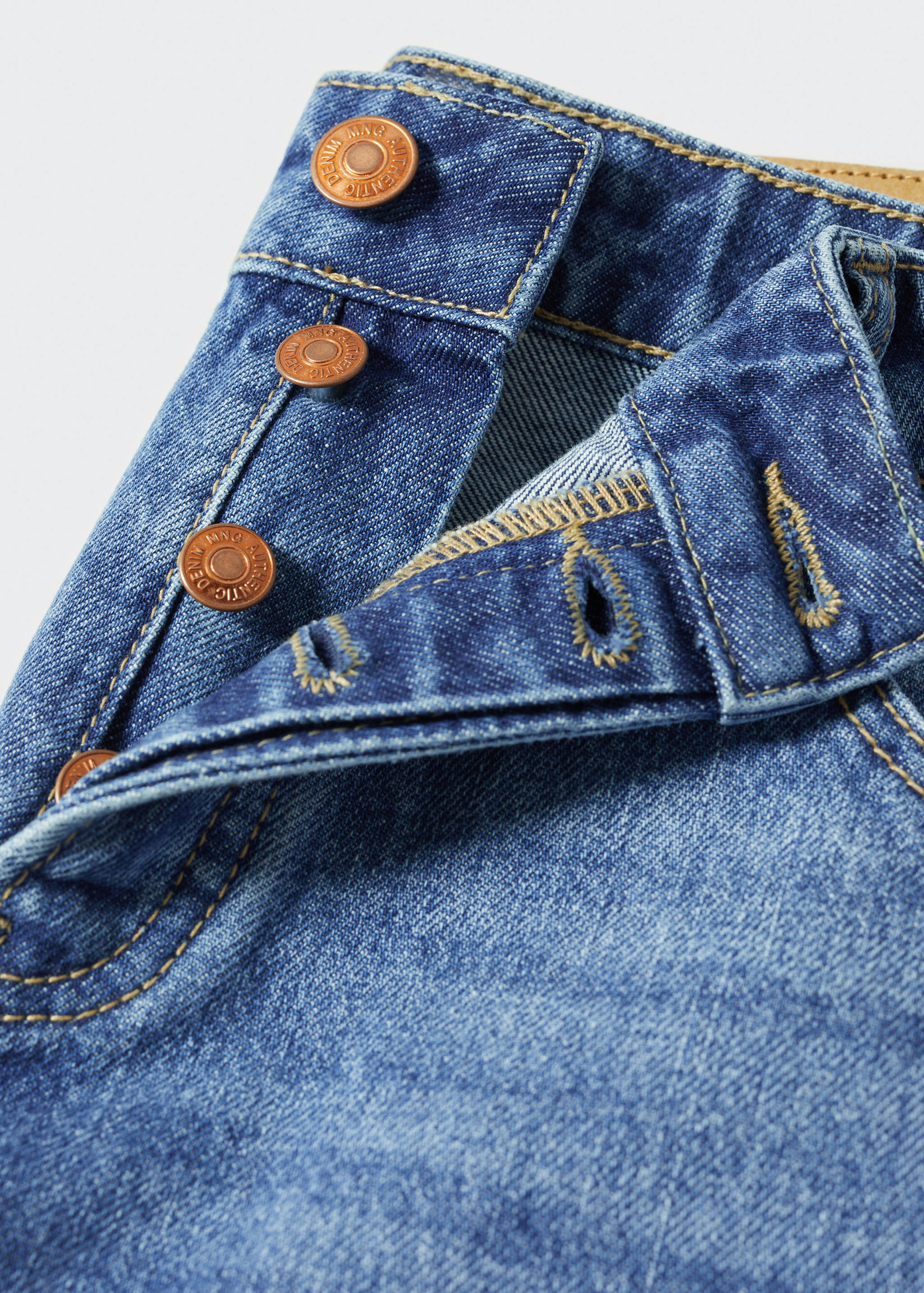 Cotton denim shorts - Details of the article 8
