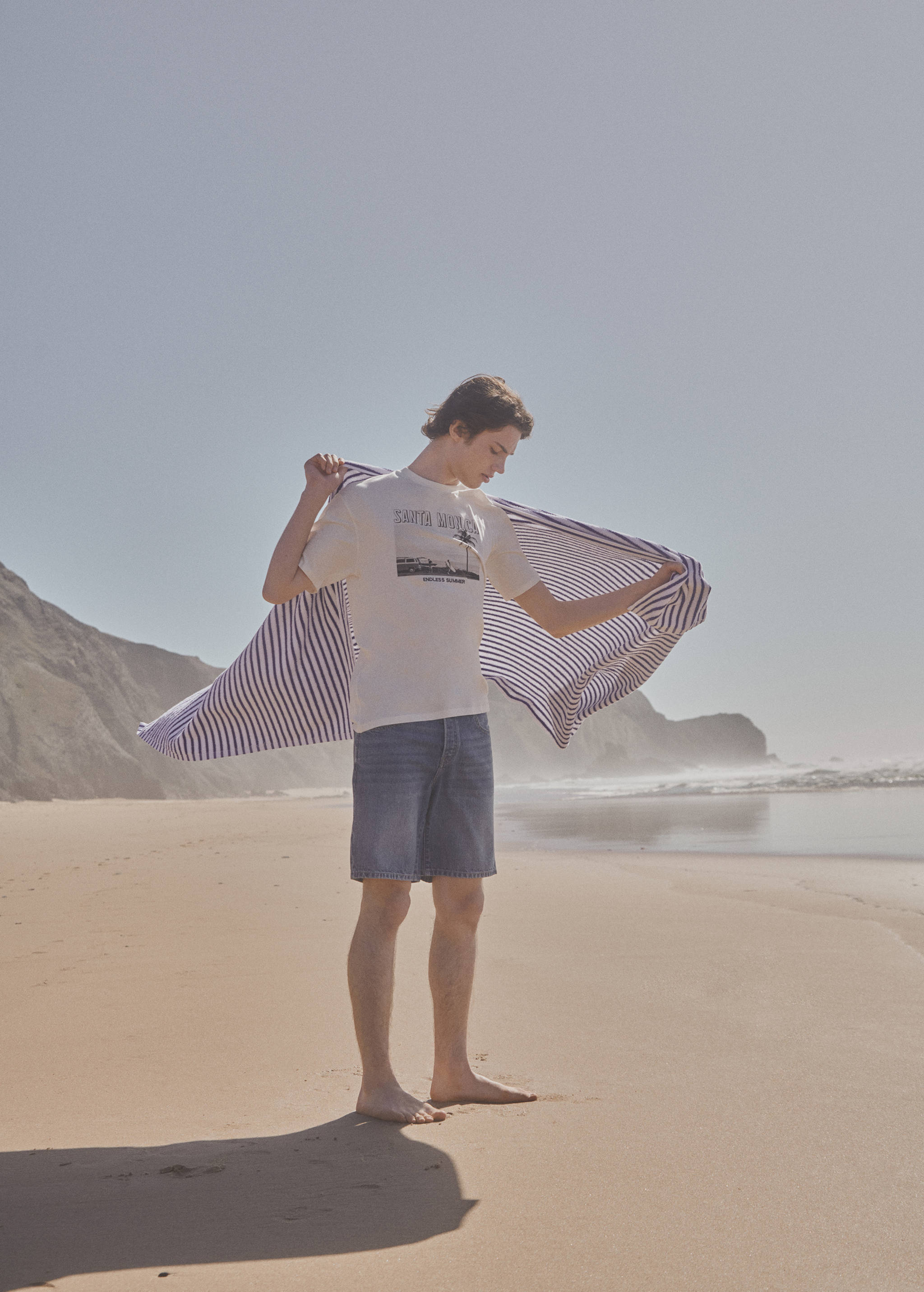 Cotton denim shorts - Details of the article 5