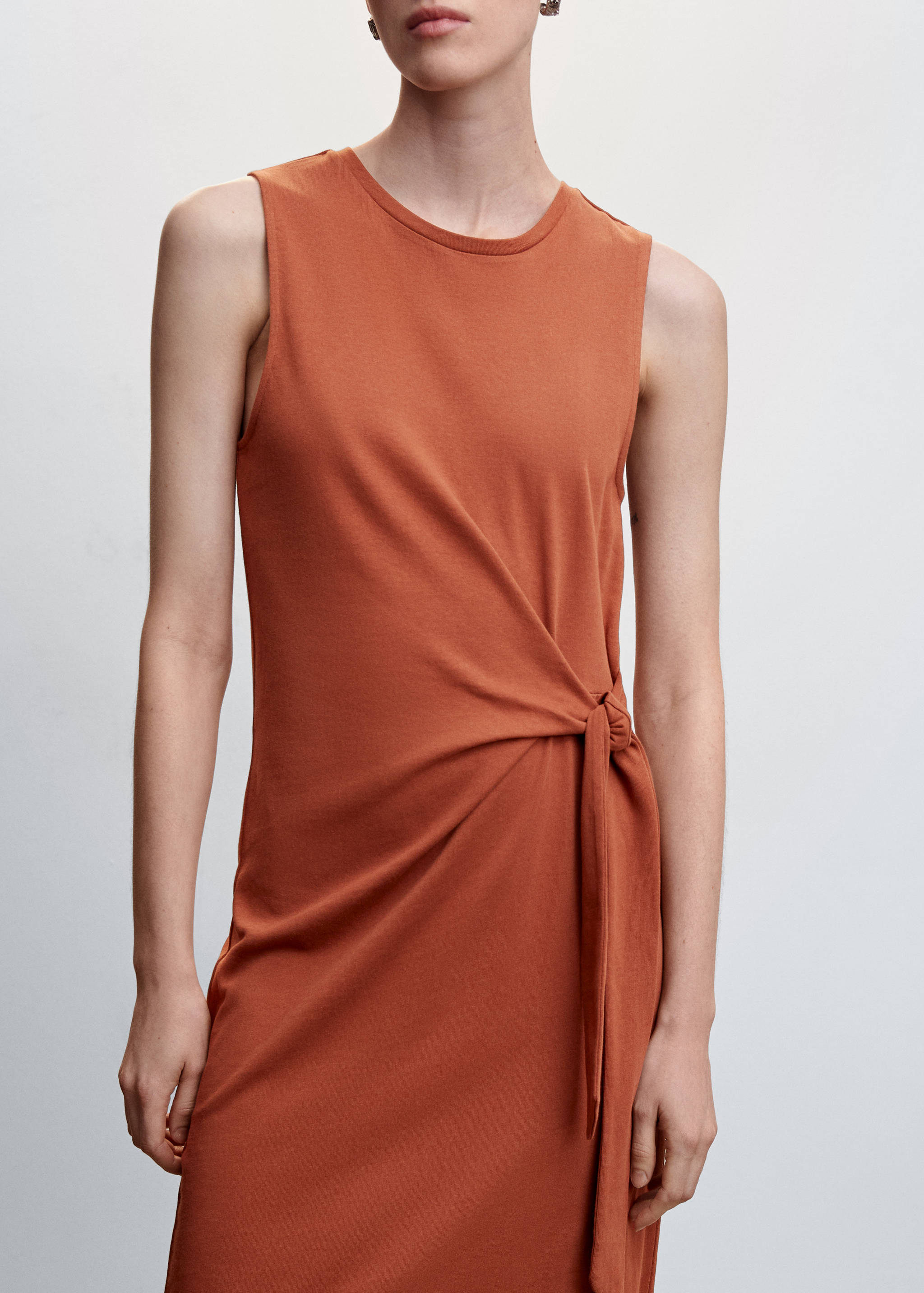 Bow cut-out detail dress - Details of the article 6