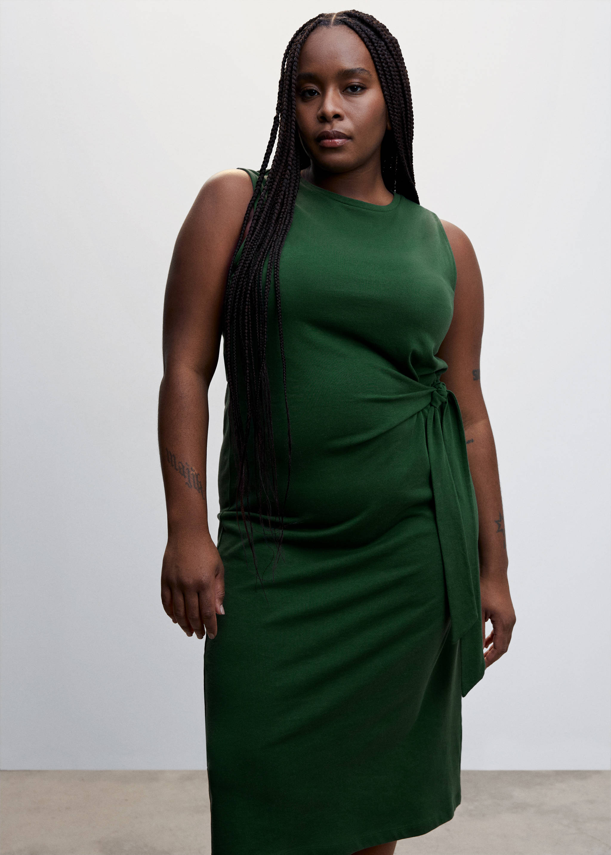 Bow cut-out detail dress - Details of the article 5