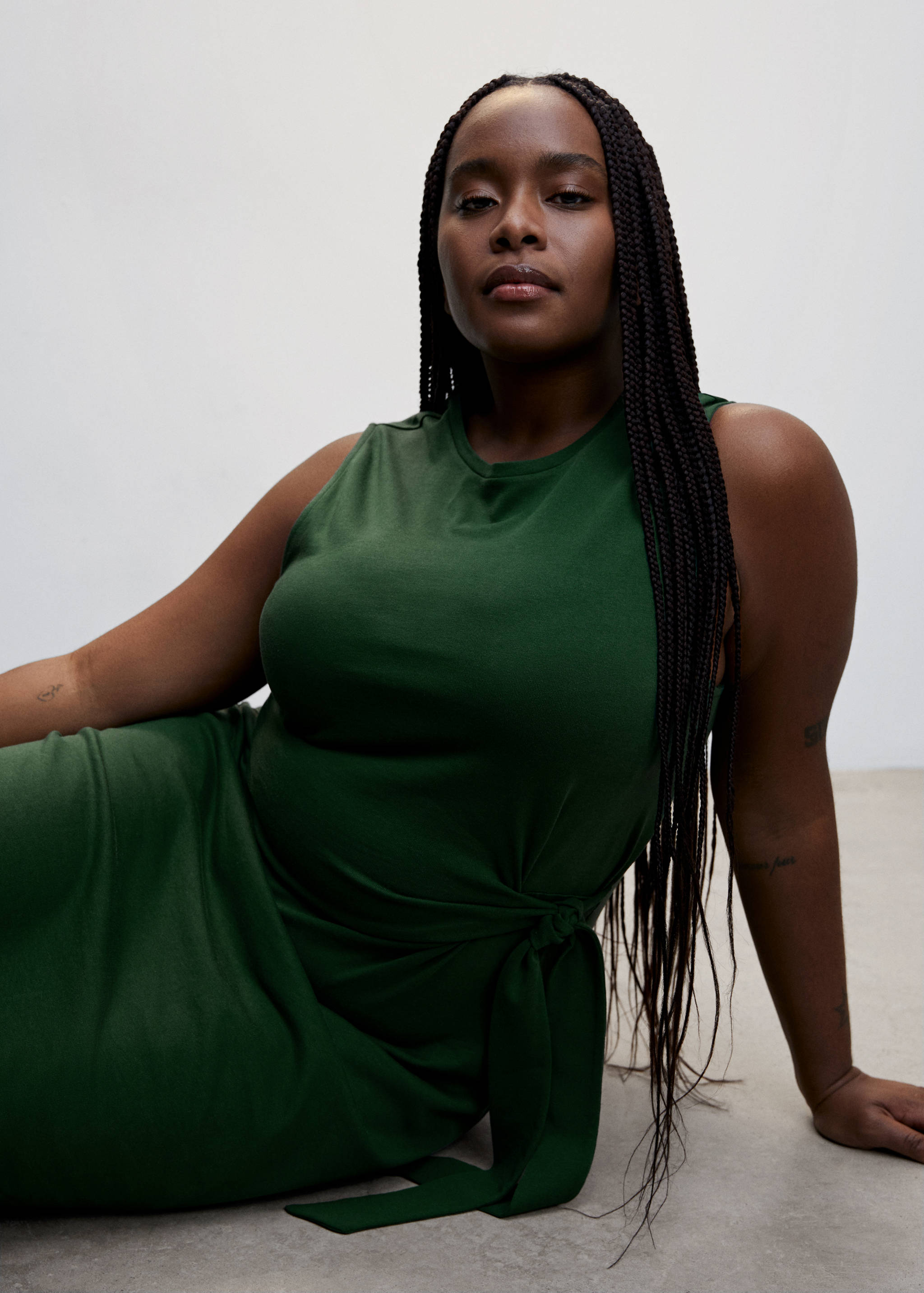 Bow cut-out detail dress - Details of the article 4