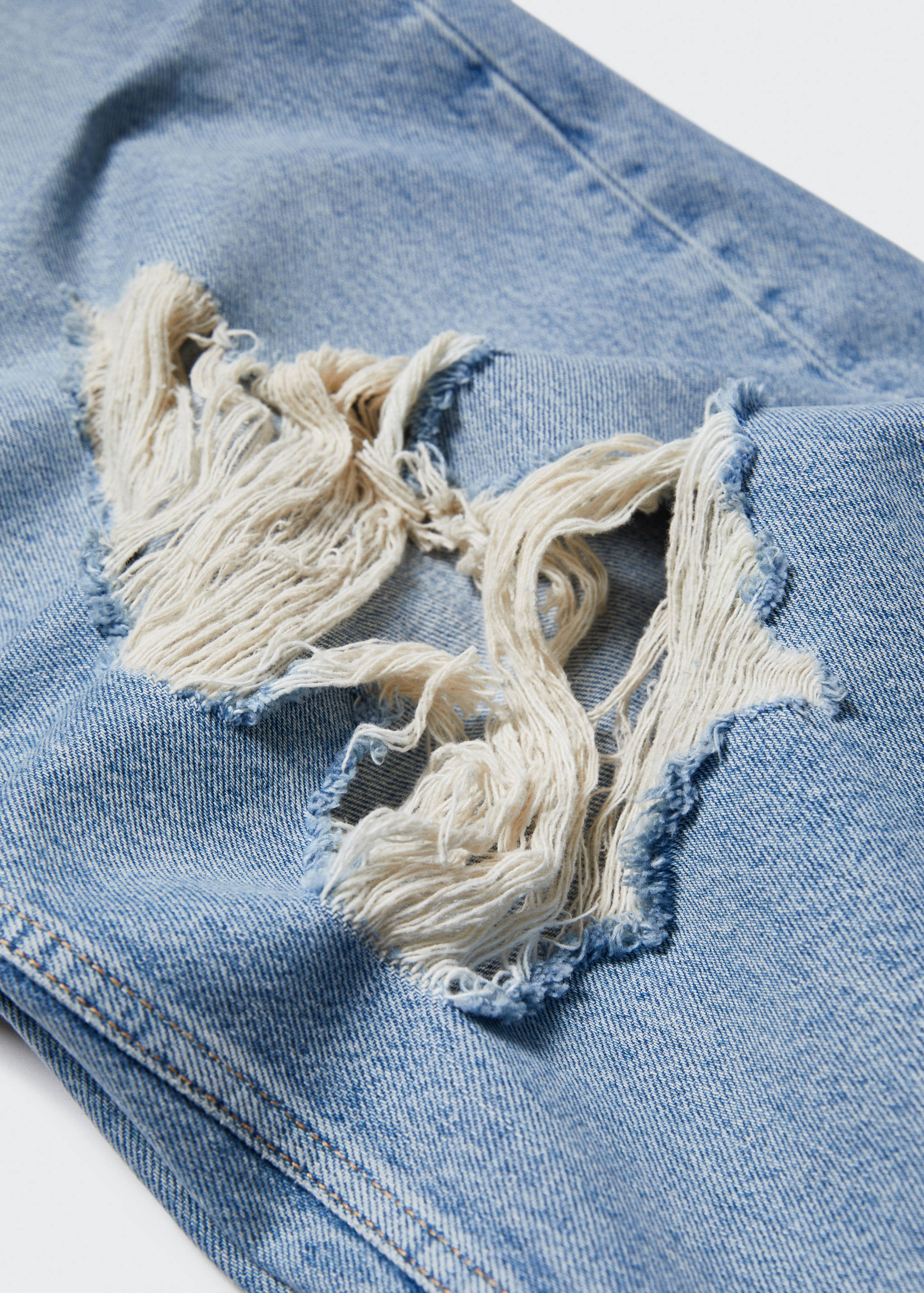 Decorative ripped wideleg jeans - Details of the article 8