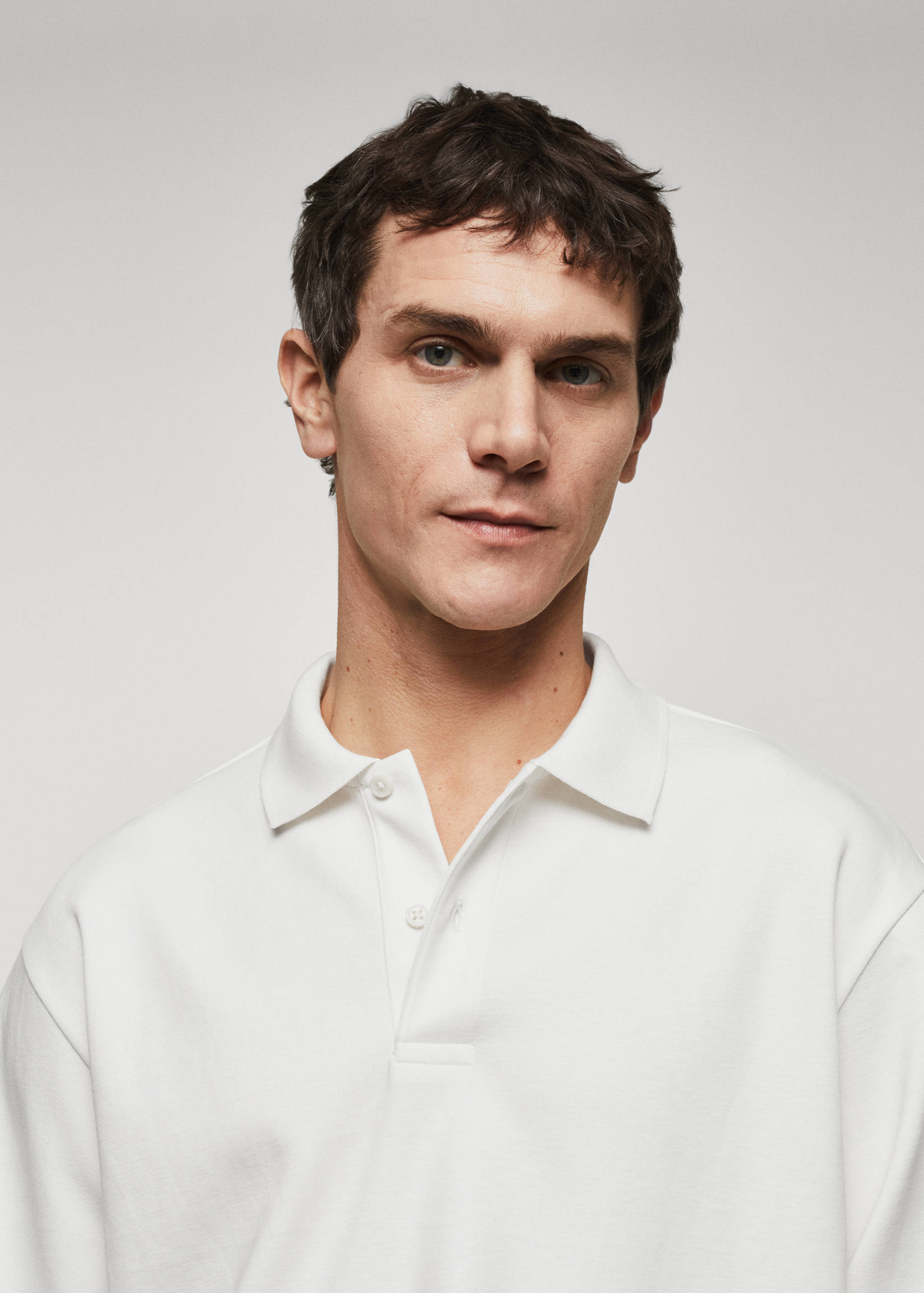 Langärmliges Baumwoll-Poloshirt - Detail des Artikels 2