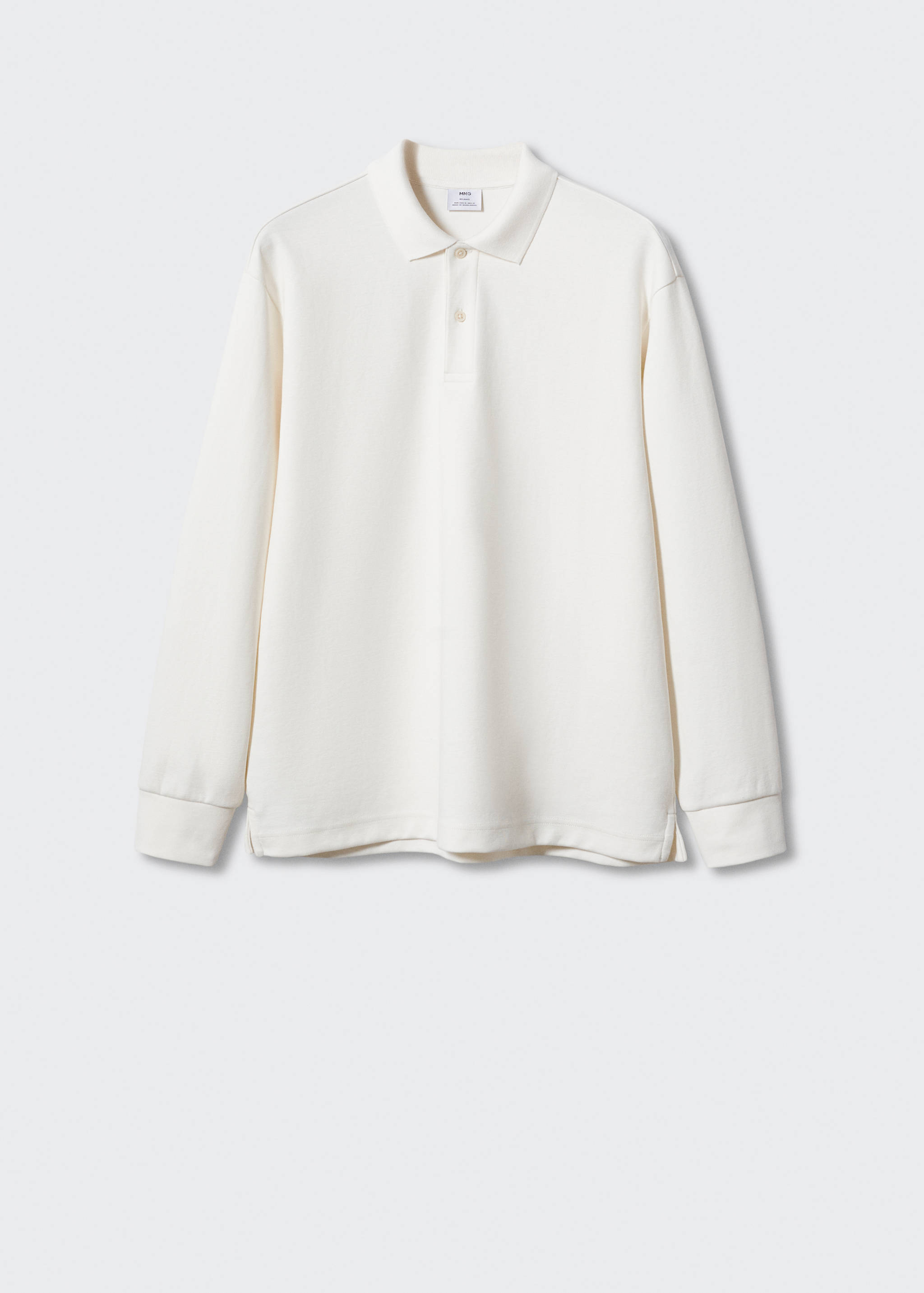 Langärmliges Baumwoll-Poloshirt - Artikel ohne Model