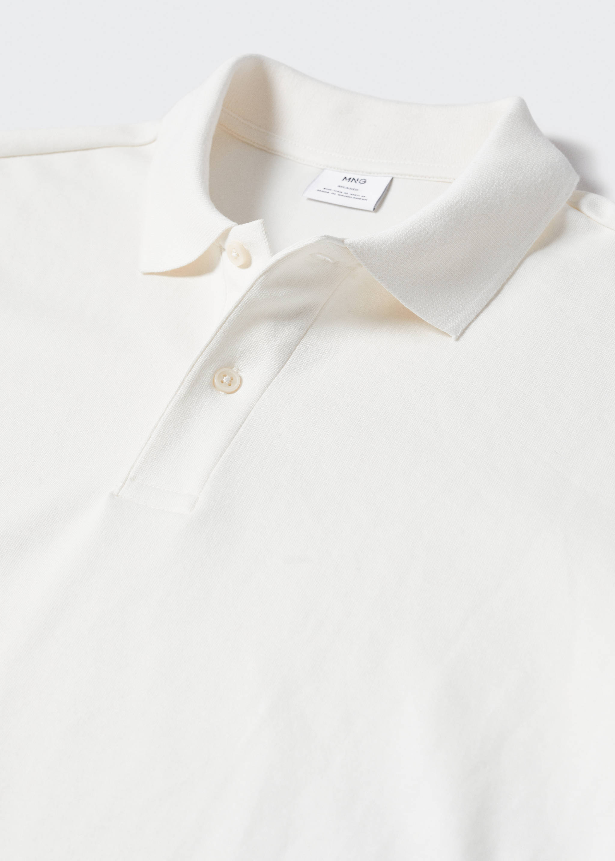 Langärmliges Baumwoll-Poloshirt - Detail des Artikels 8