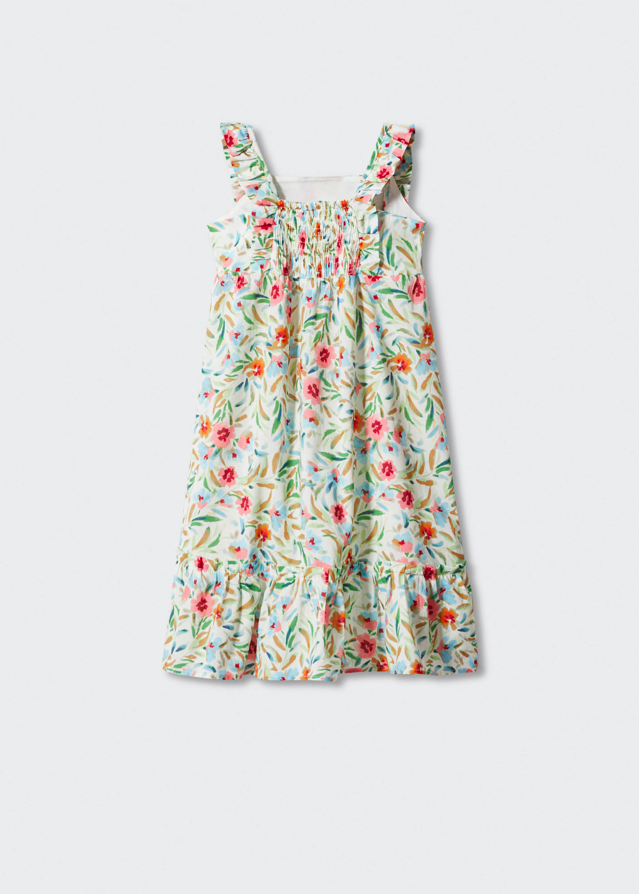 Flowers cotton dress - Reverse of the article