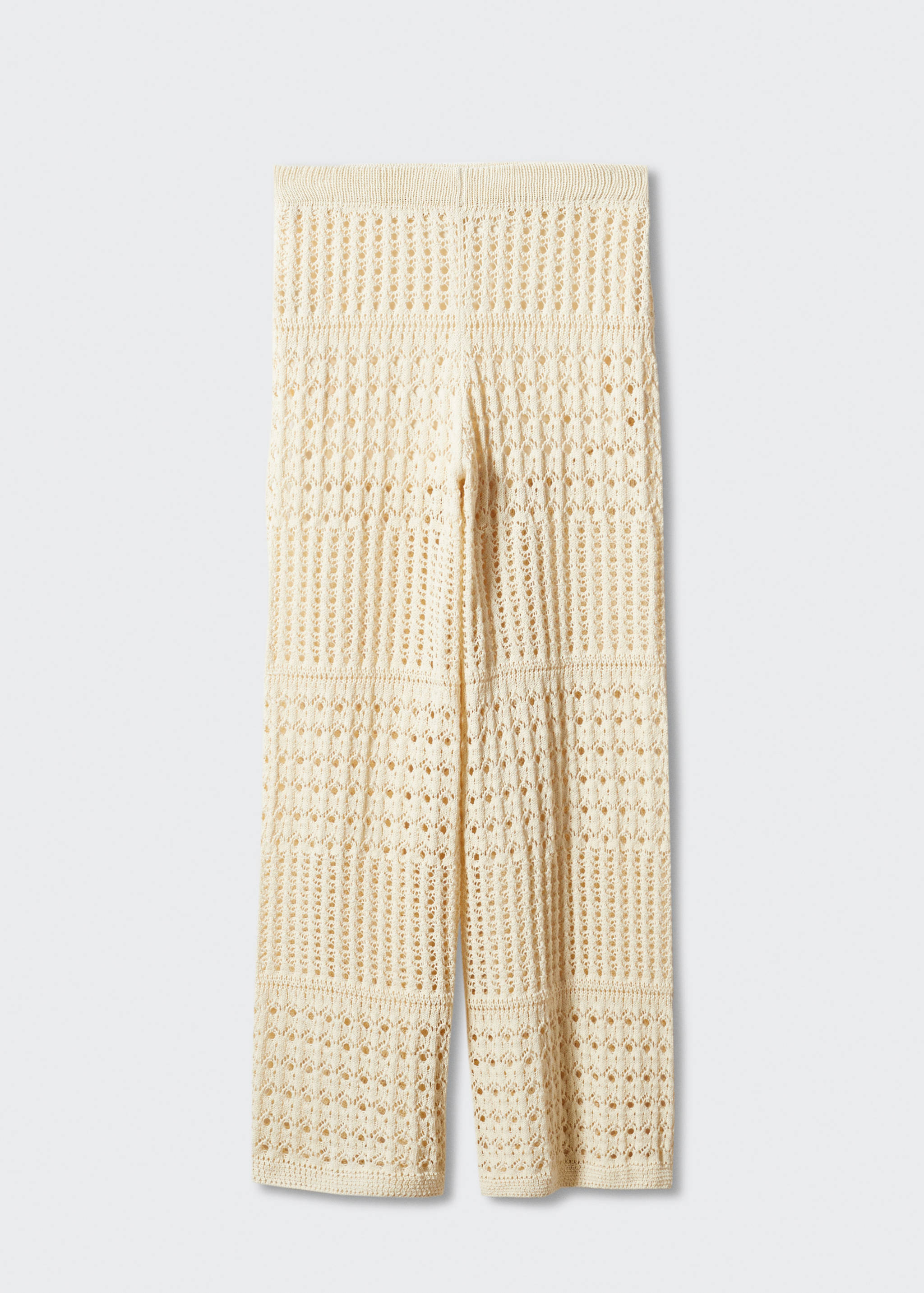 Openwork knitted palazzo trousers - Article without model