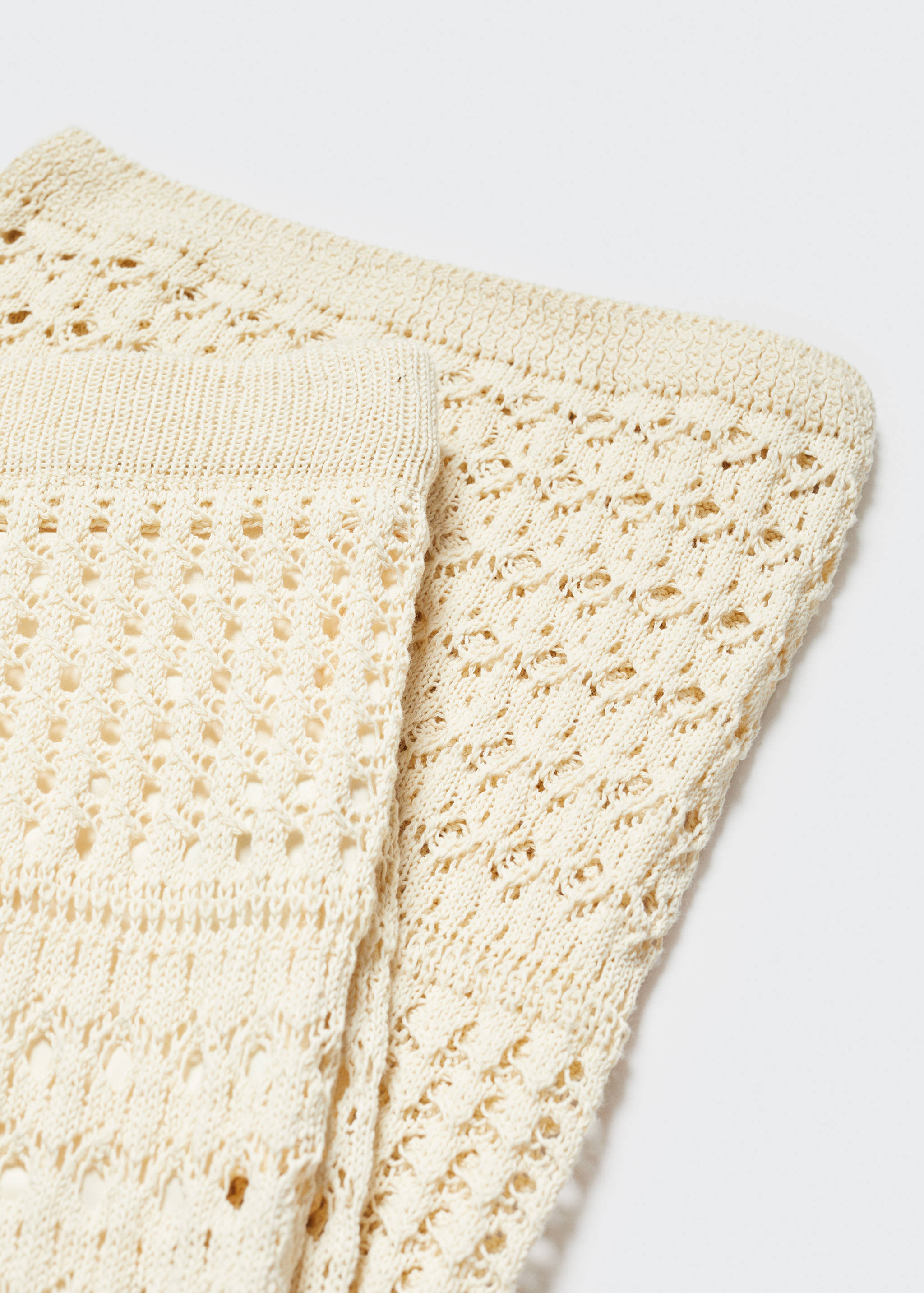 Openwork knitted palazzo trousers - Details of the article 8