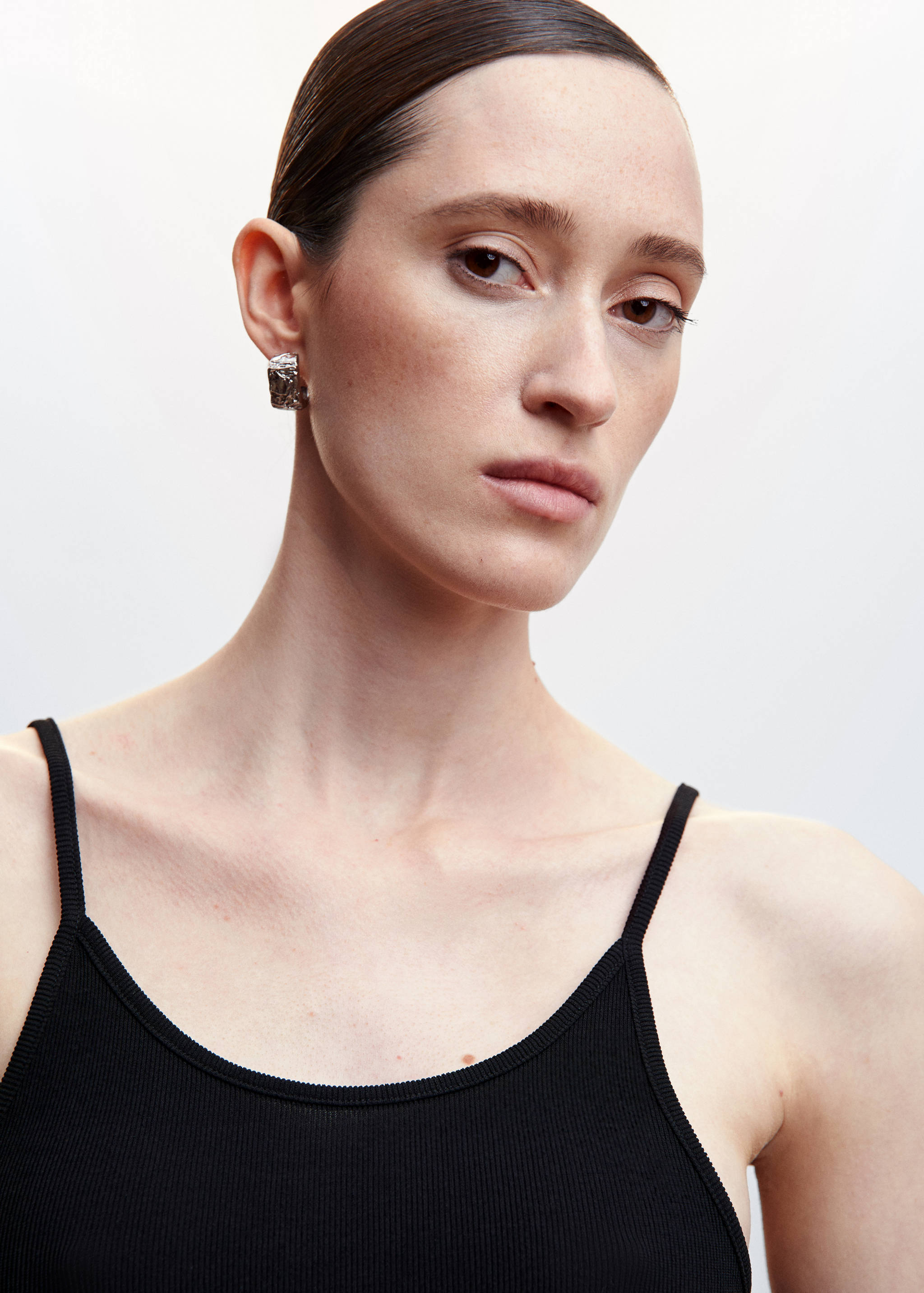 Ribbed strap top - Details of the article 1