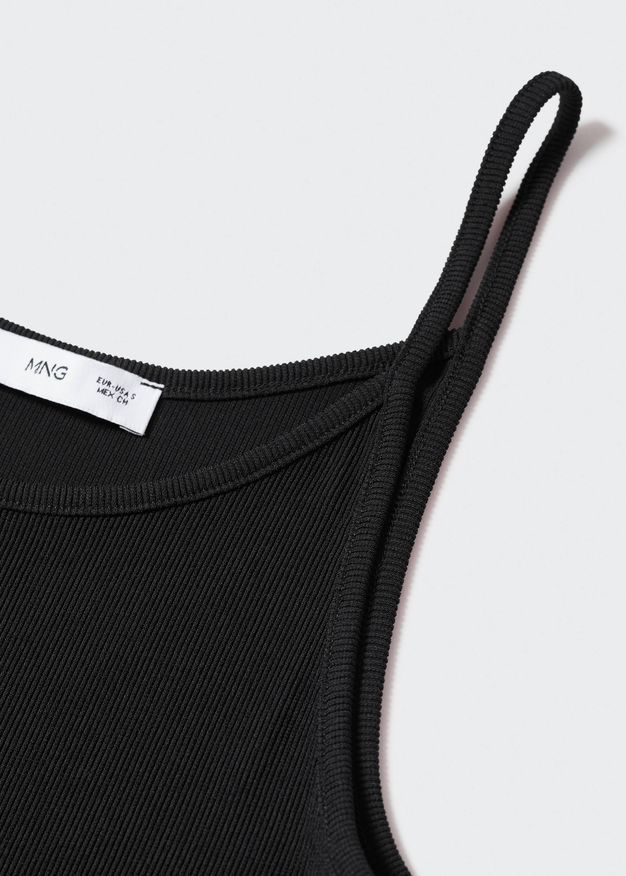 Ribbed strap top - Details of the article 8