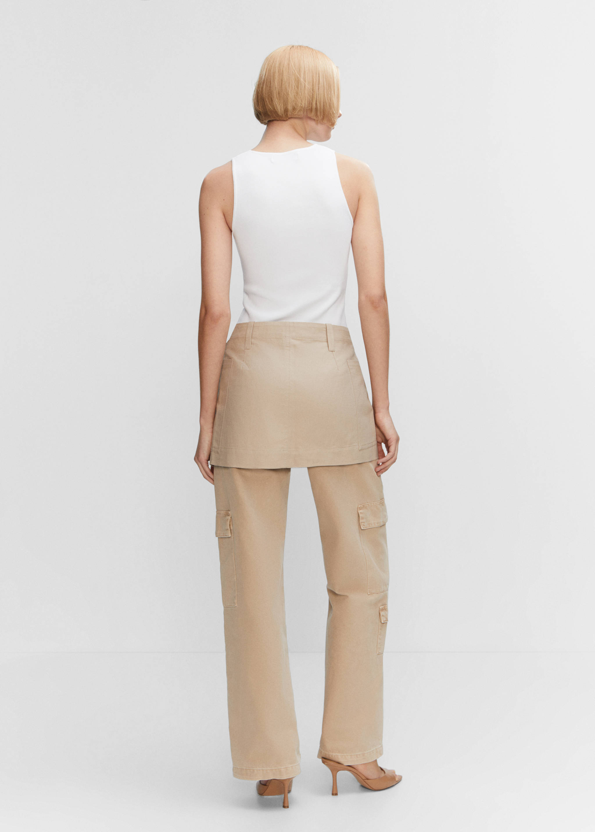 Top punt tirants amples - Revers de l'article