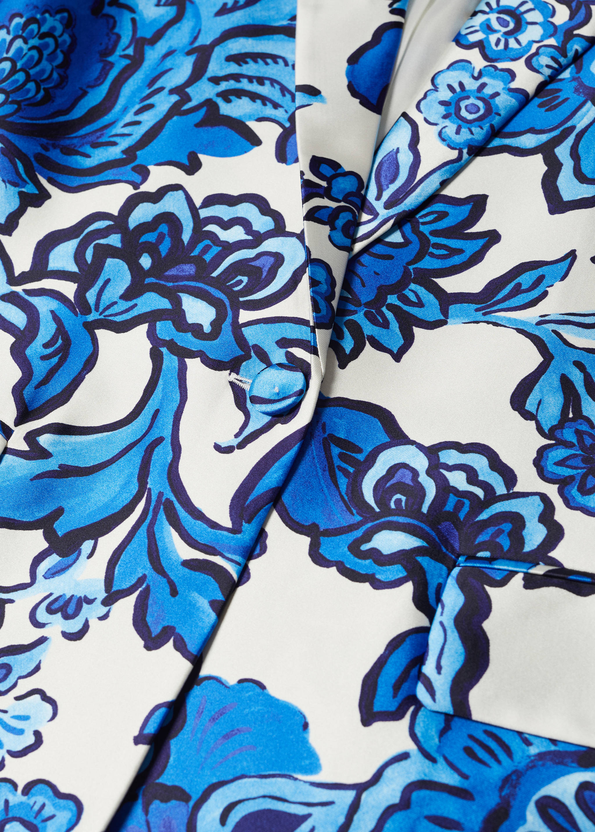 Satin printed blazer - Details of the article 8