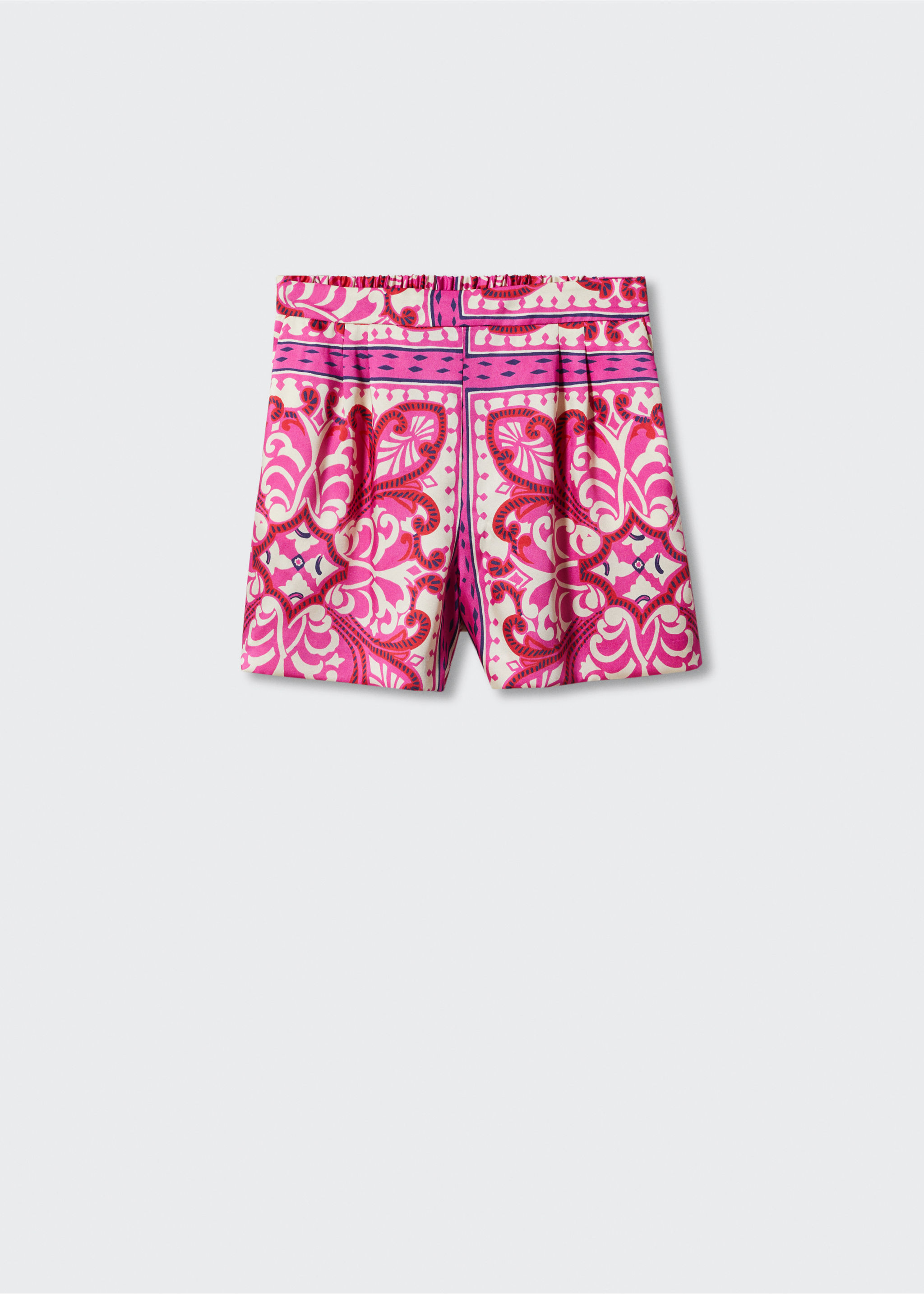 Satinierte Shorts mit Motiv - Artikel ohne Model