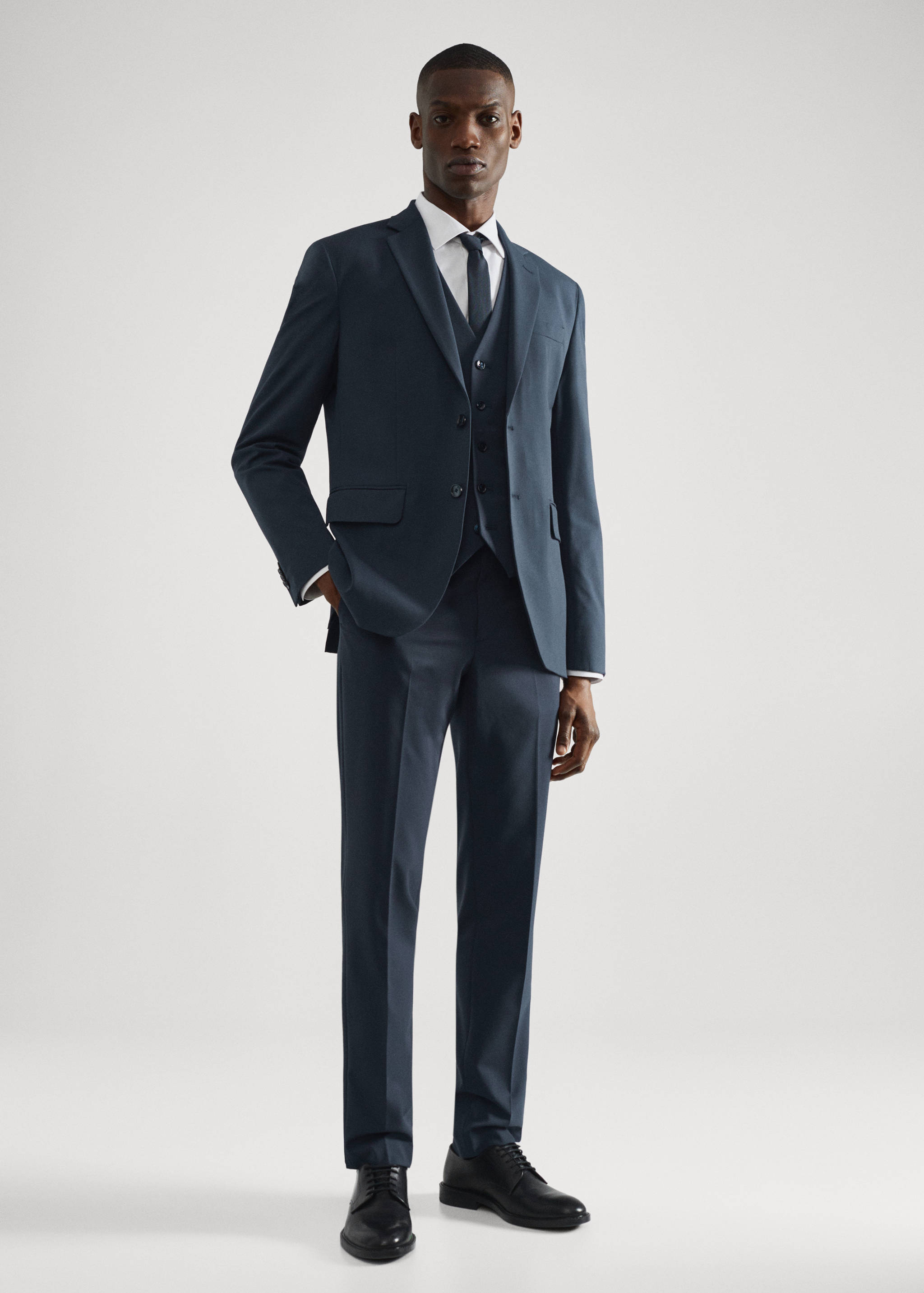 Gilet de costume slim fit - Plan général