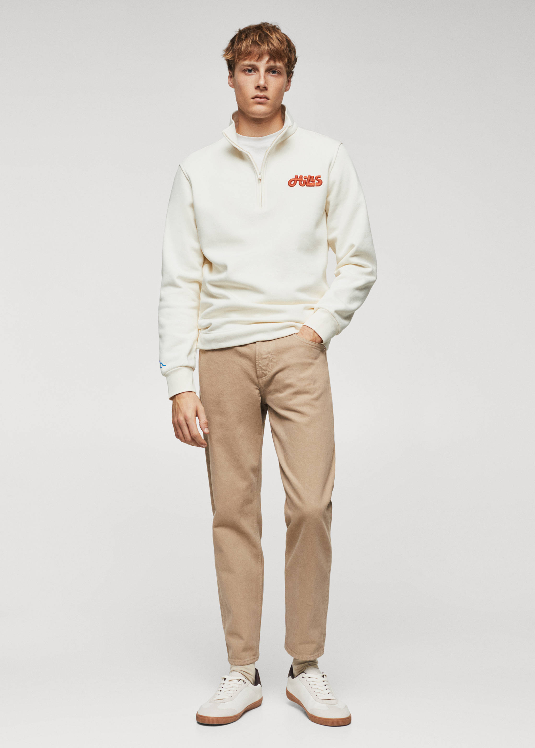 Message zip hood sweatshirt - General plane