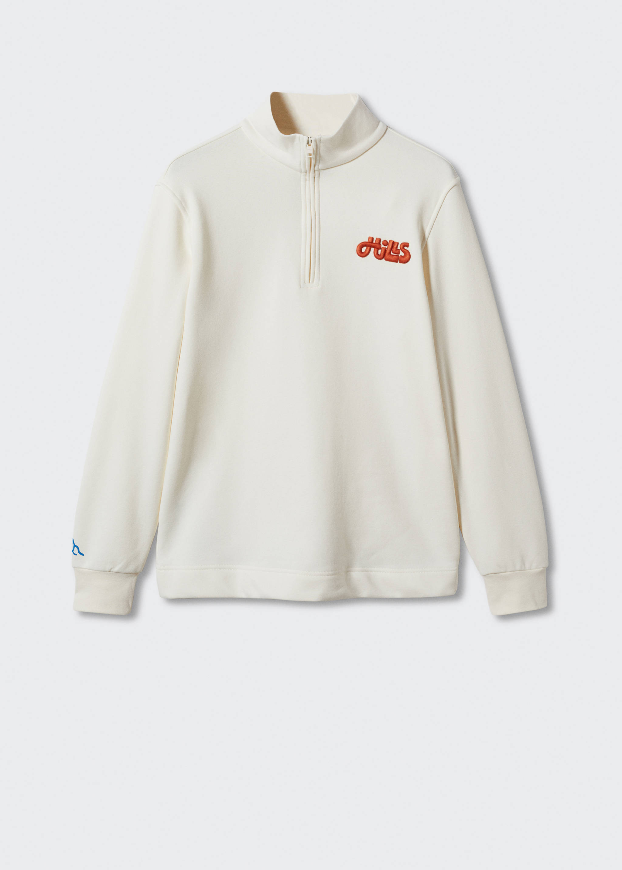 Message zip hood sweatshirt - Article without model