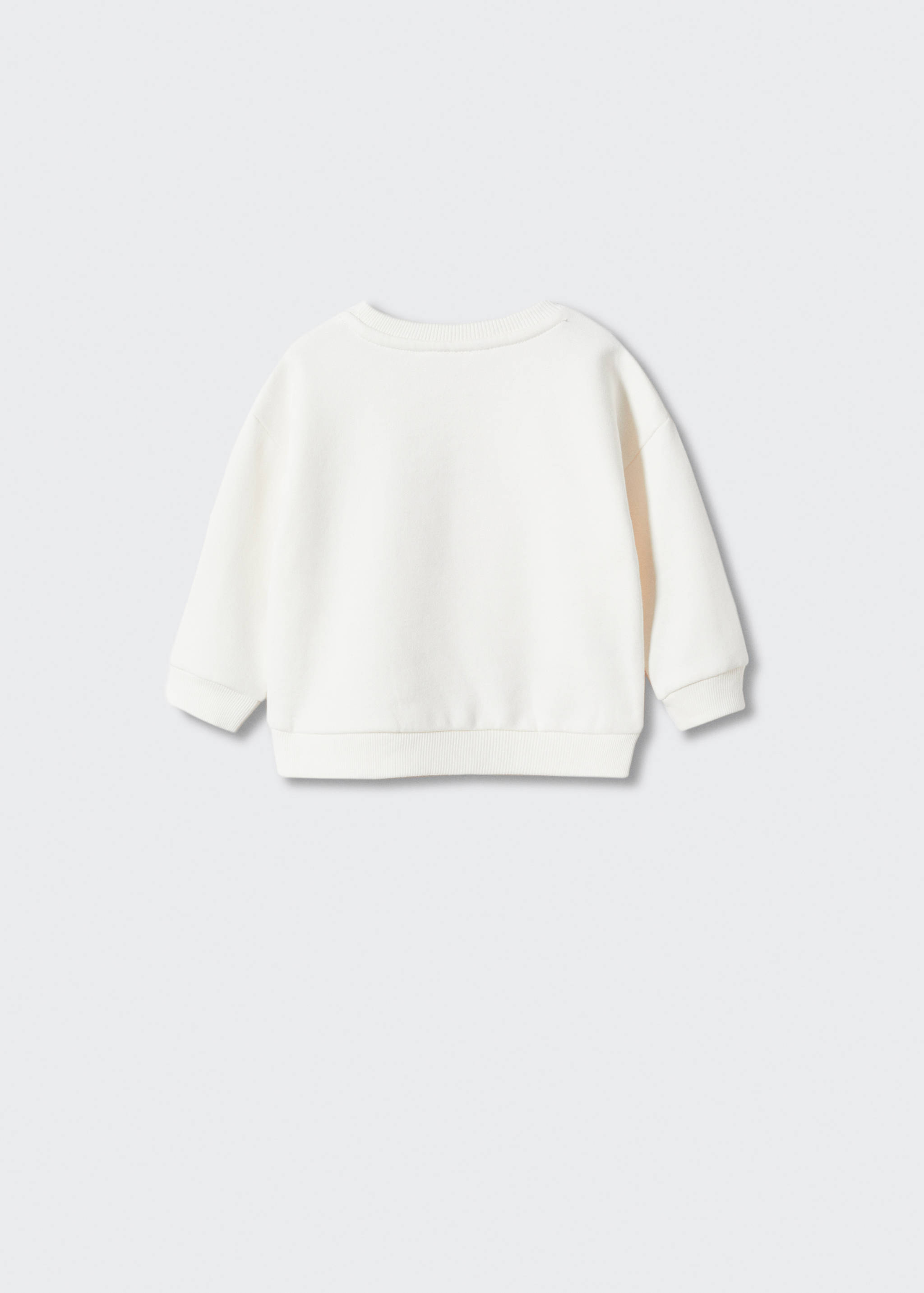 Embroidered drawing sweatshirt - Reverse of the article