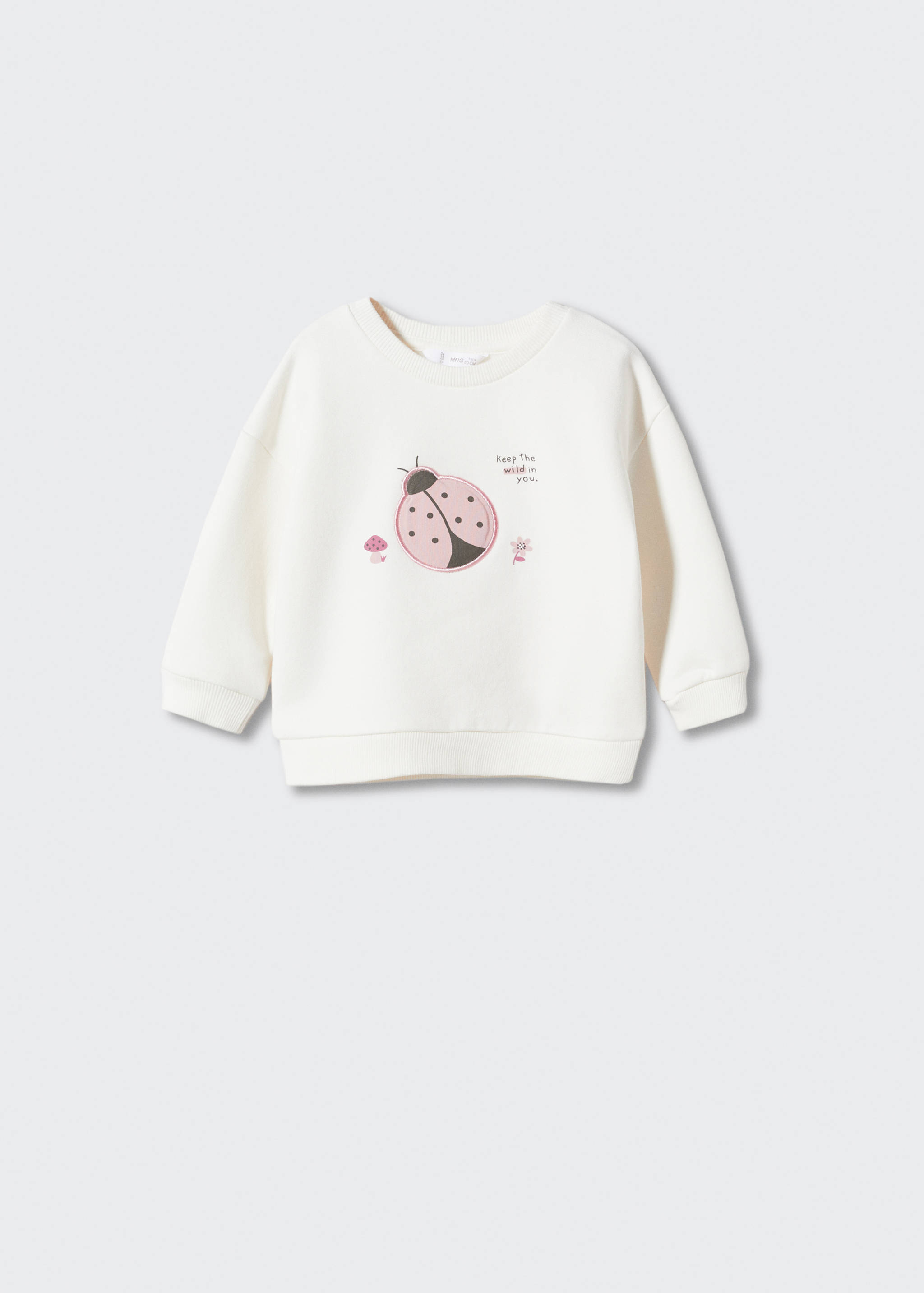 Embroidered drawing sweatshirt - Article without model