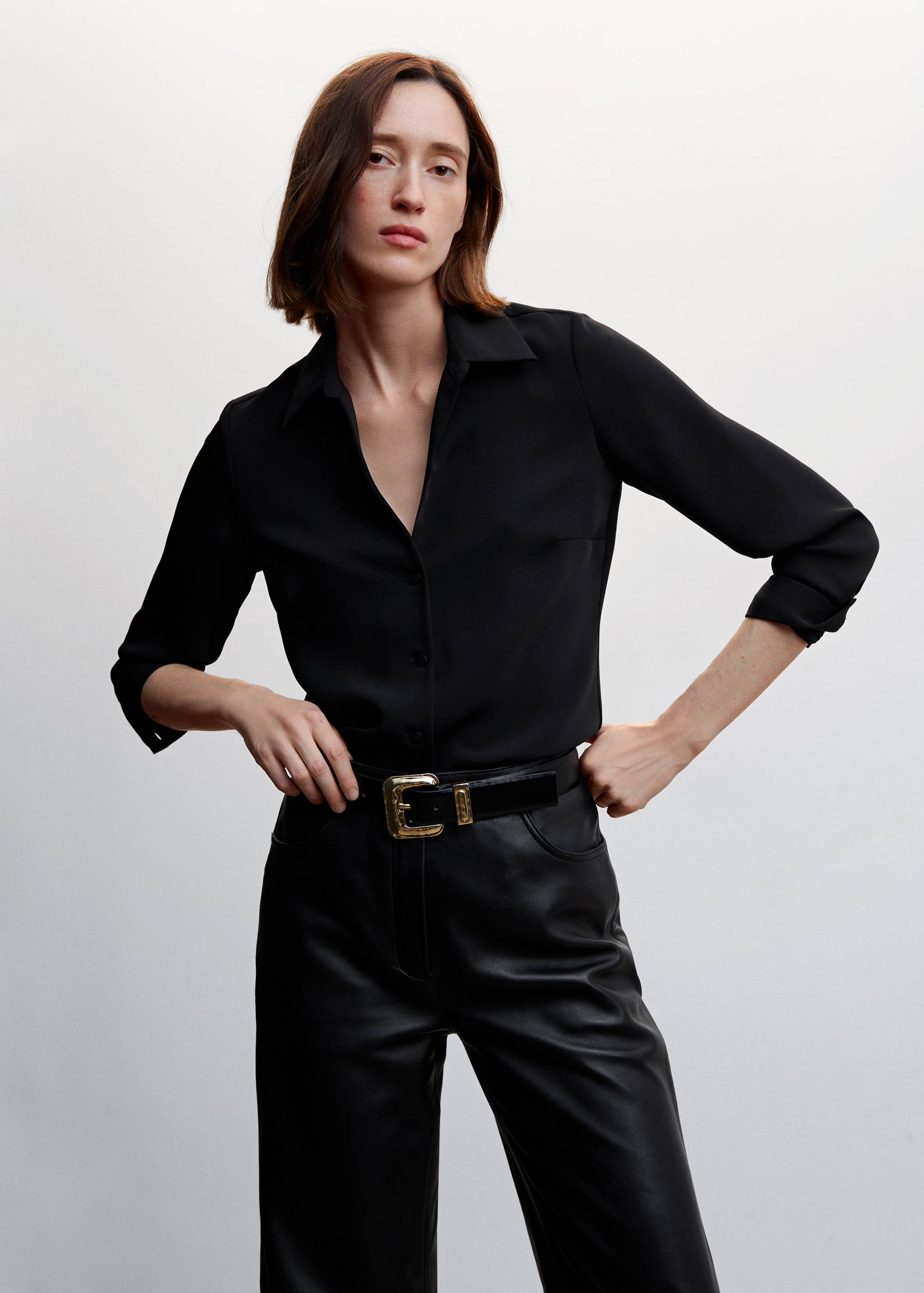 Chemise fluide pinces - Plan moyen