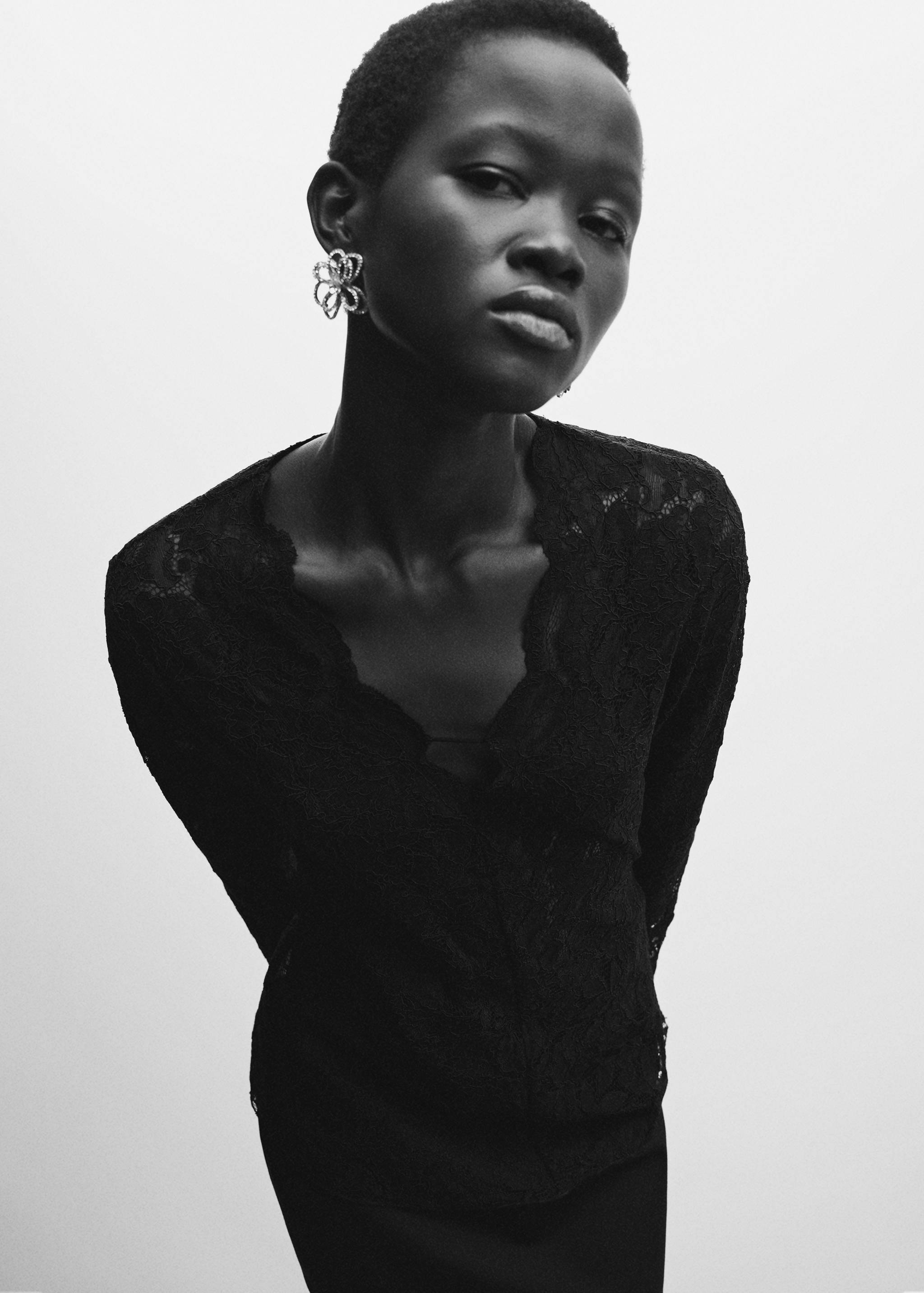 Blouse guipure florale - Détail de l'article 1