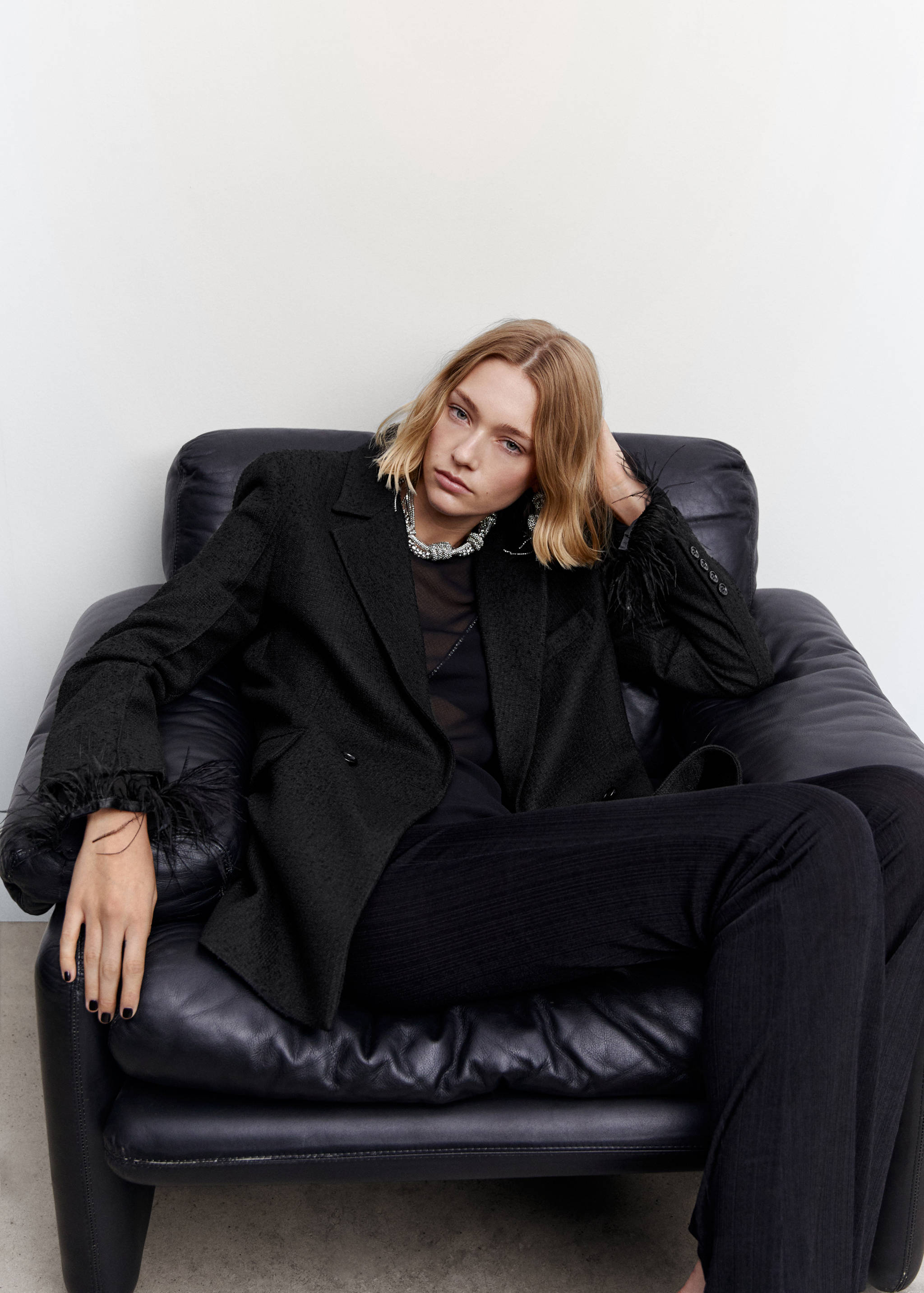 Patterned suit blazer - Details of the article 2