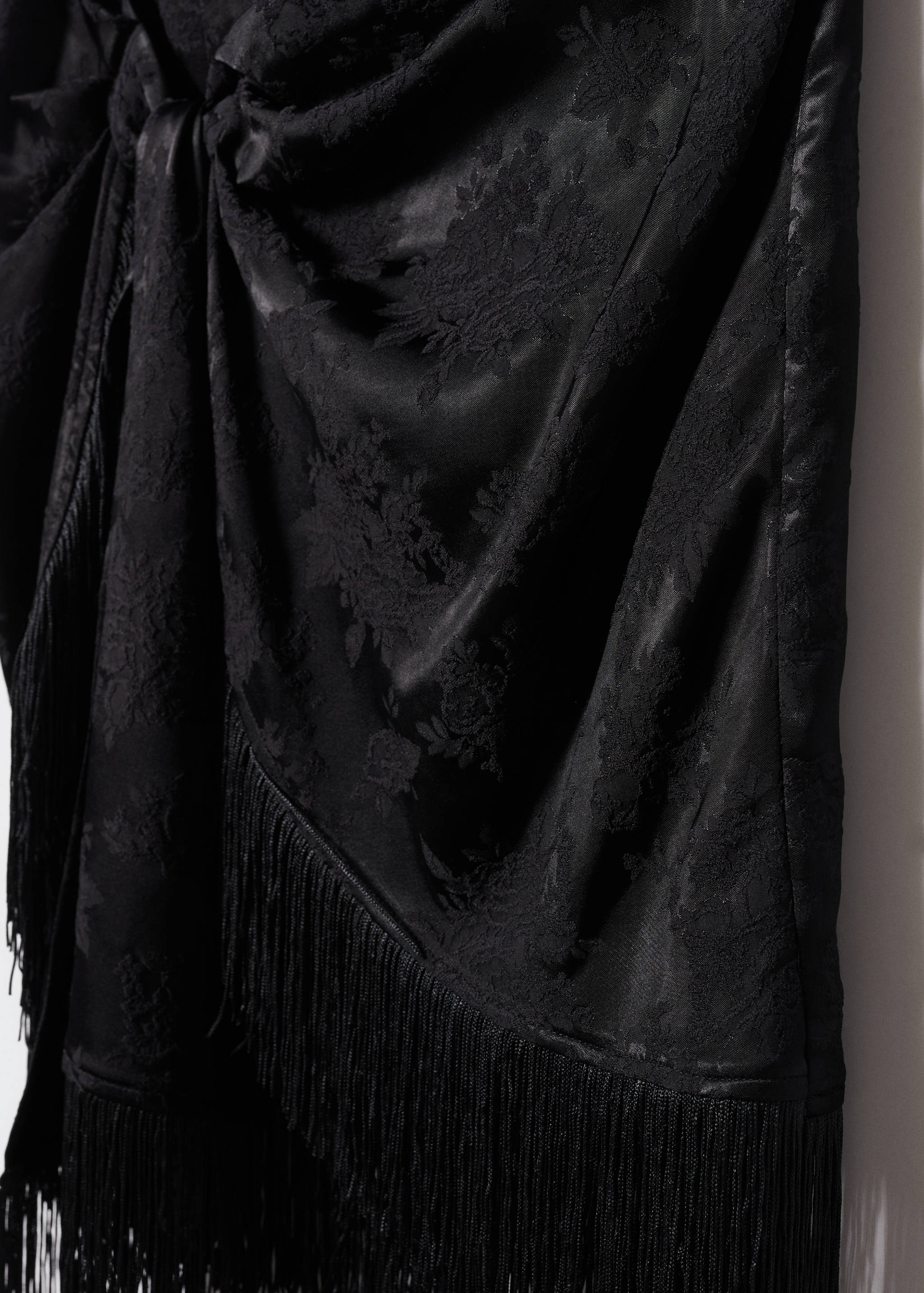 Fringed jacquard skirt - Details of the article 8