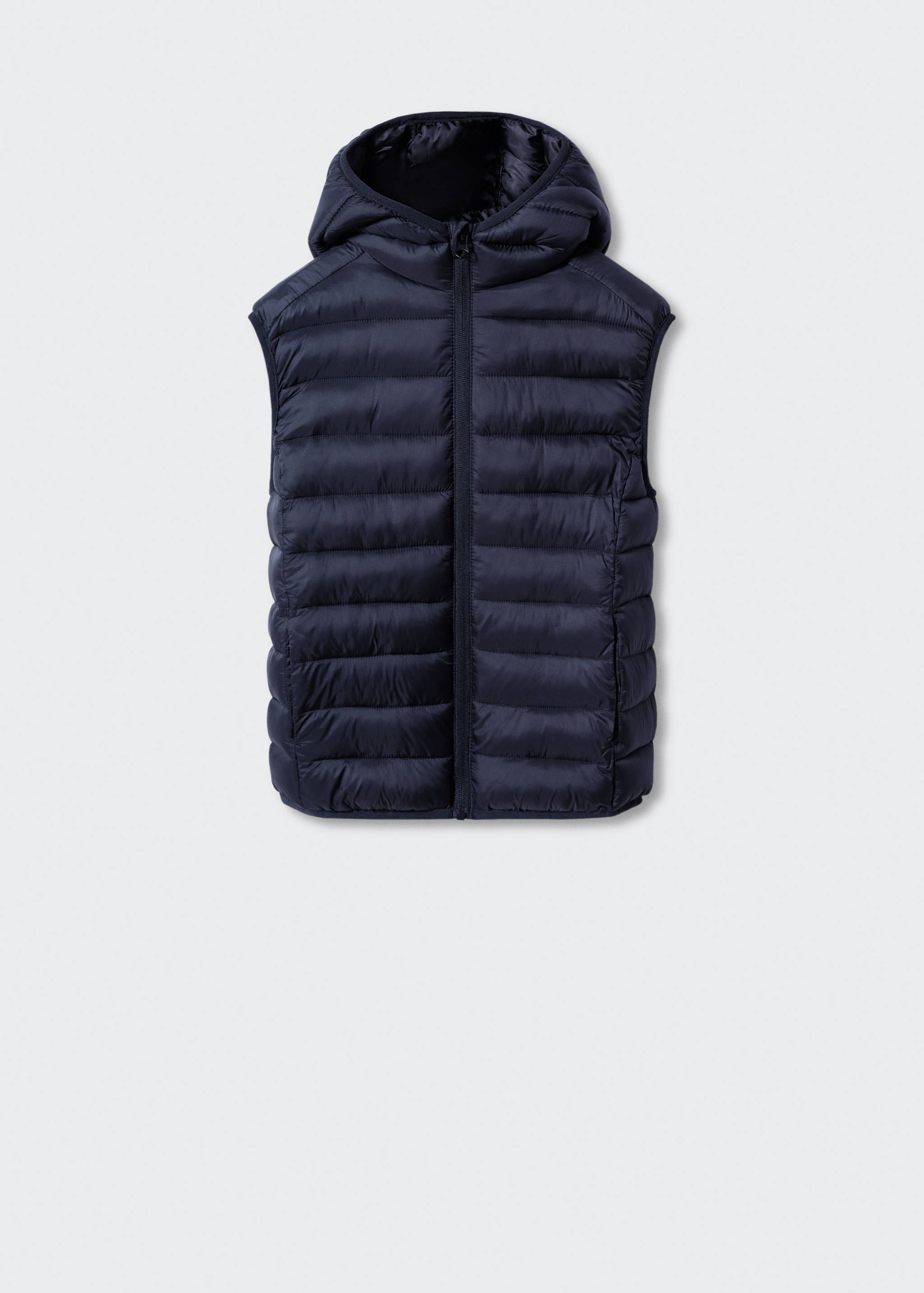 Quilted gilet with hood - Article without model