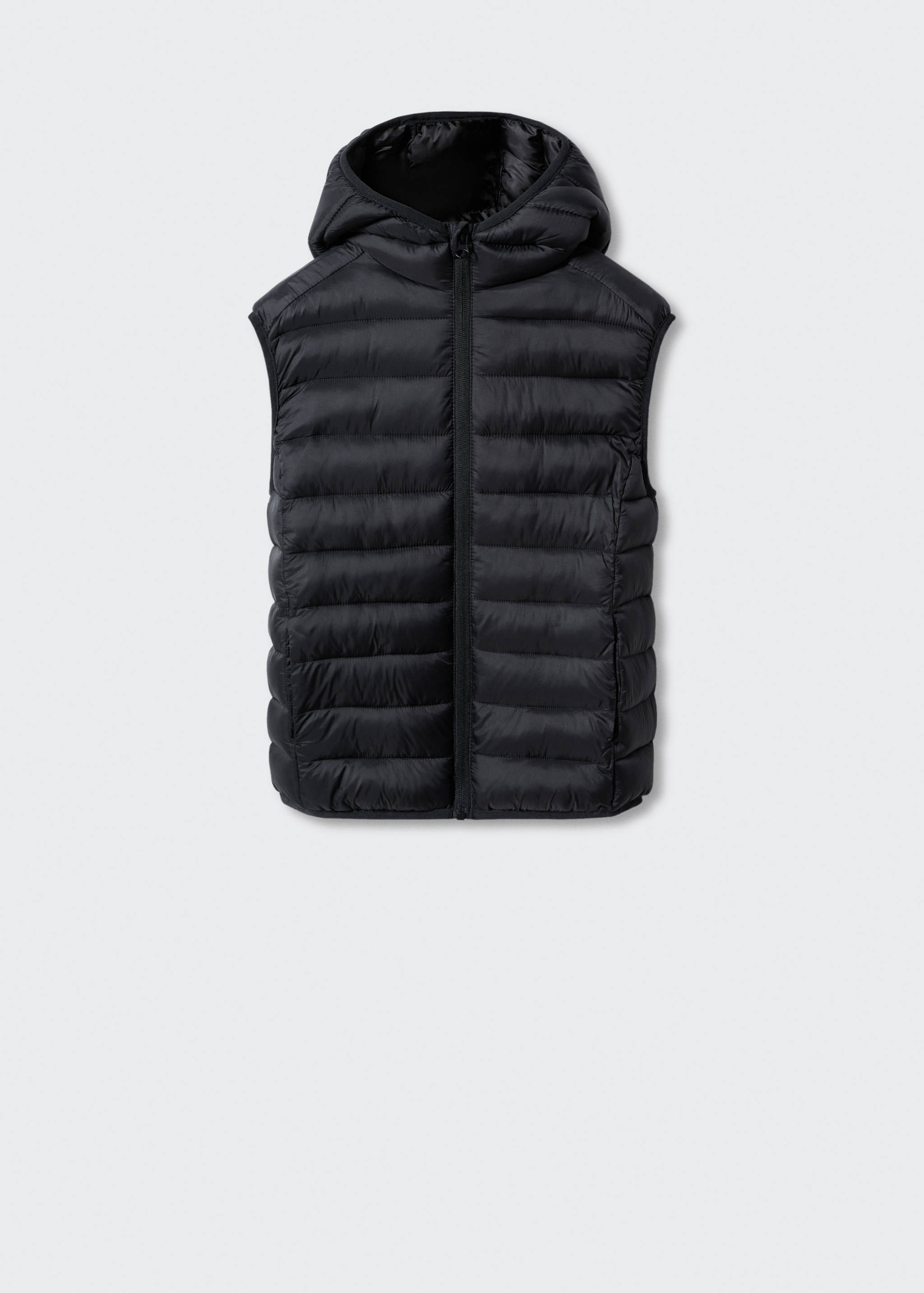 Quilted gilet with hood - Article without model