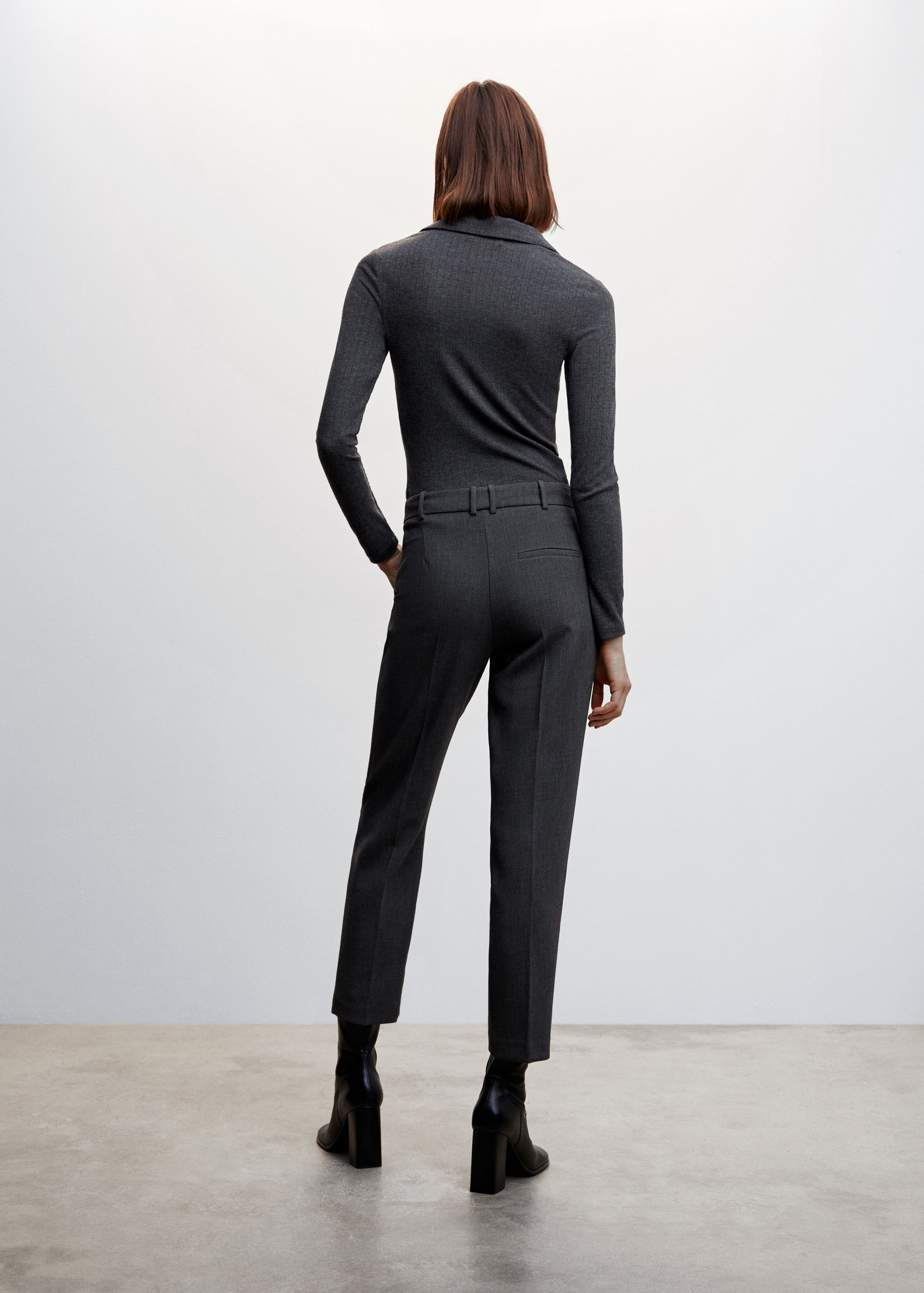 Pantalons rectes vestir - Revers de l'article