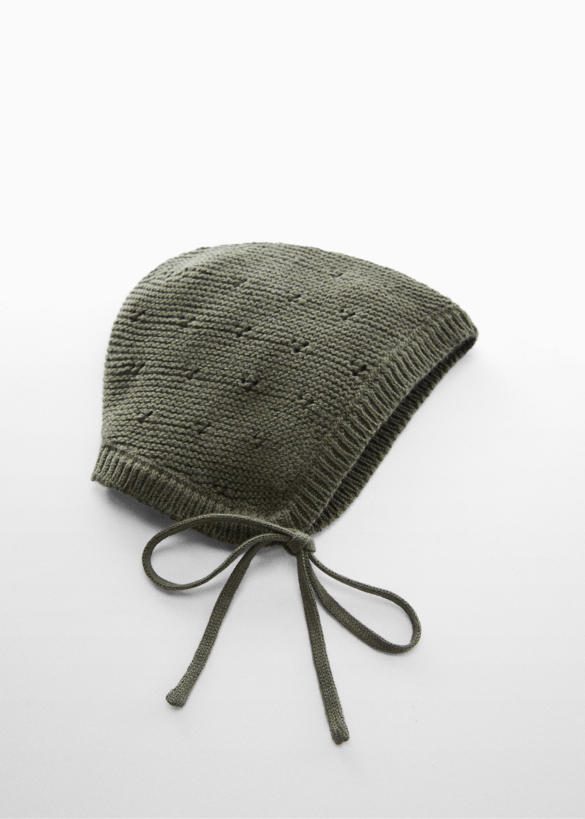 Knit cotton beanie - Medium plane