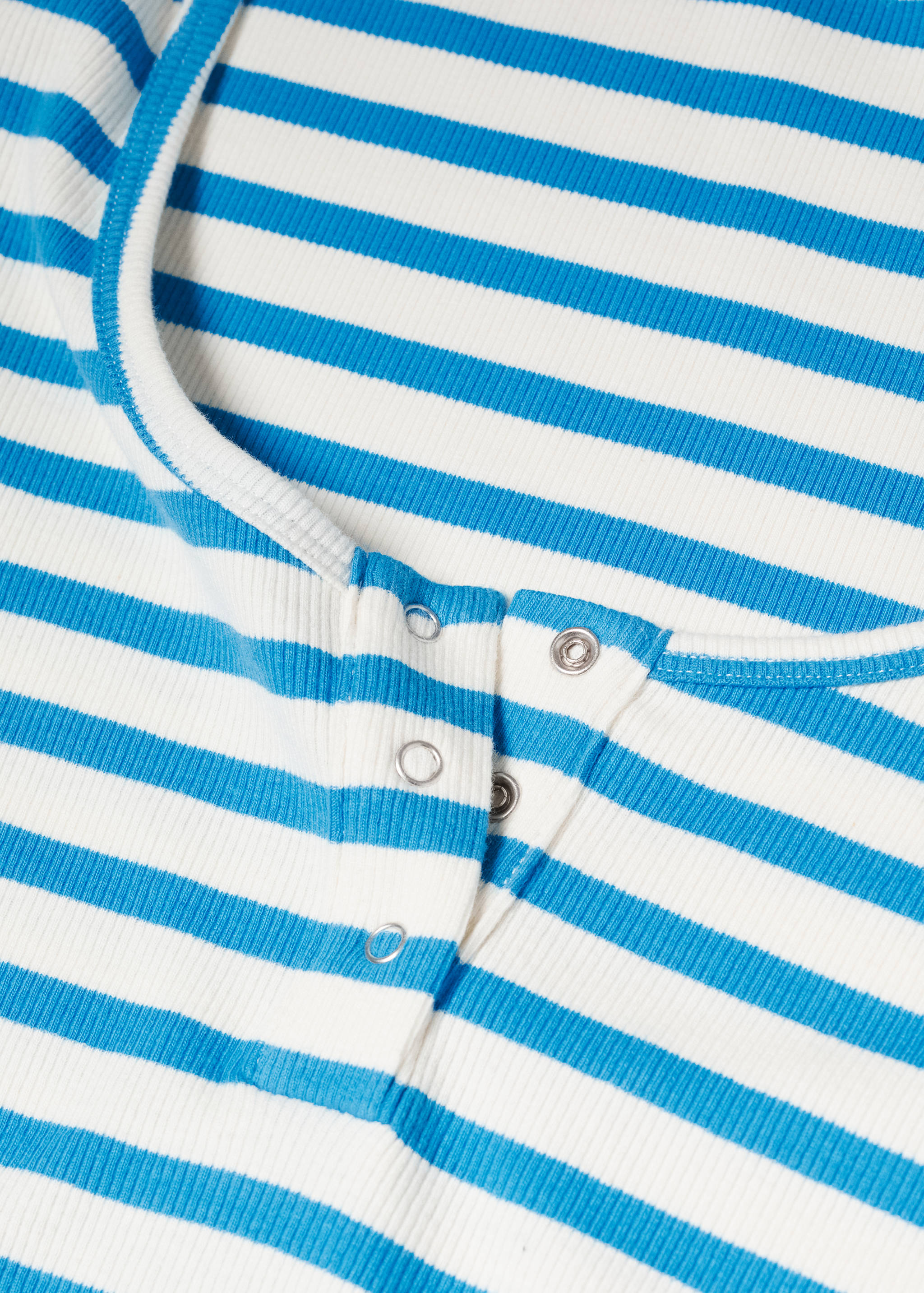 Gestreiftes Rippen-T-Shirt  - Detail des Artikels 8