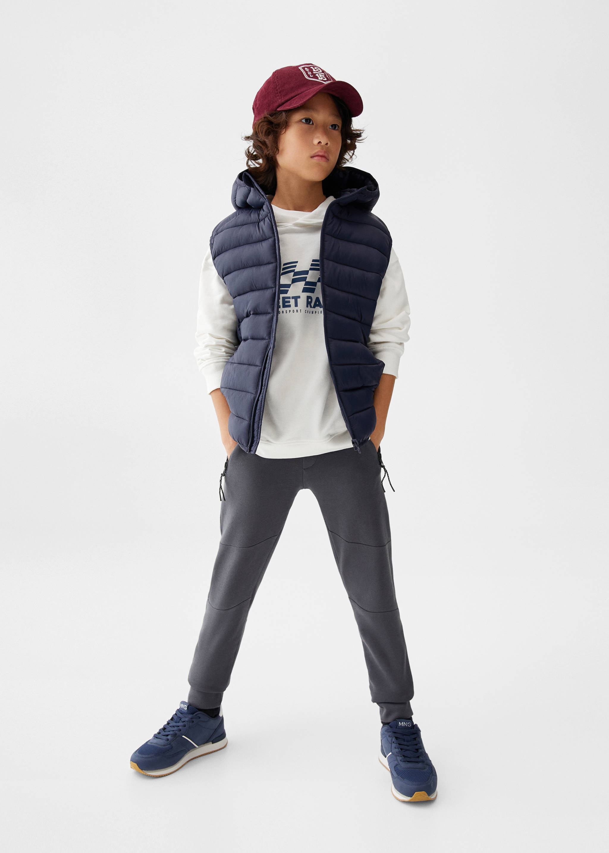 Bedrukte hoodie - Overzichtstekening