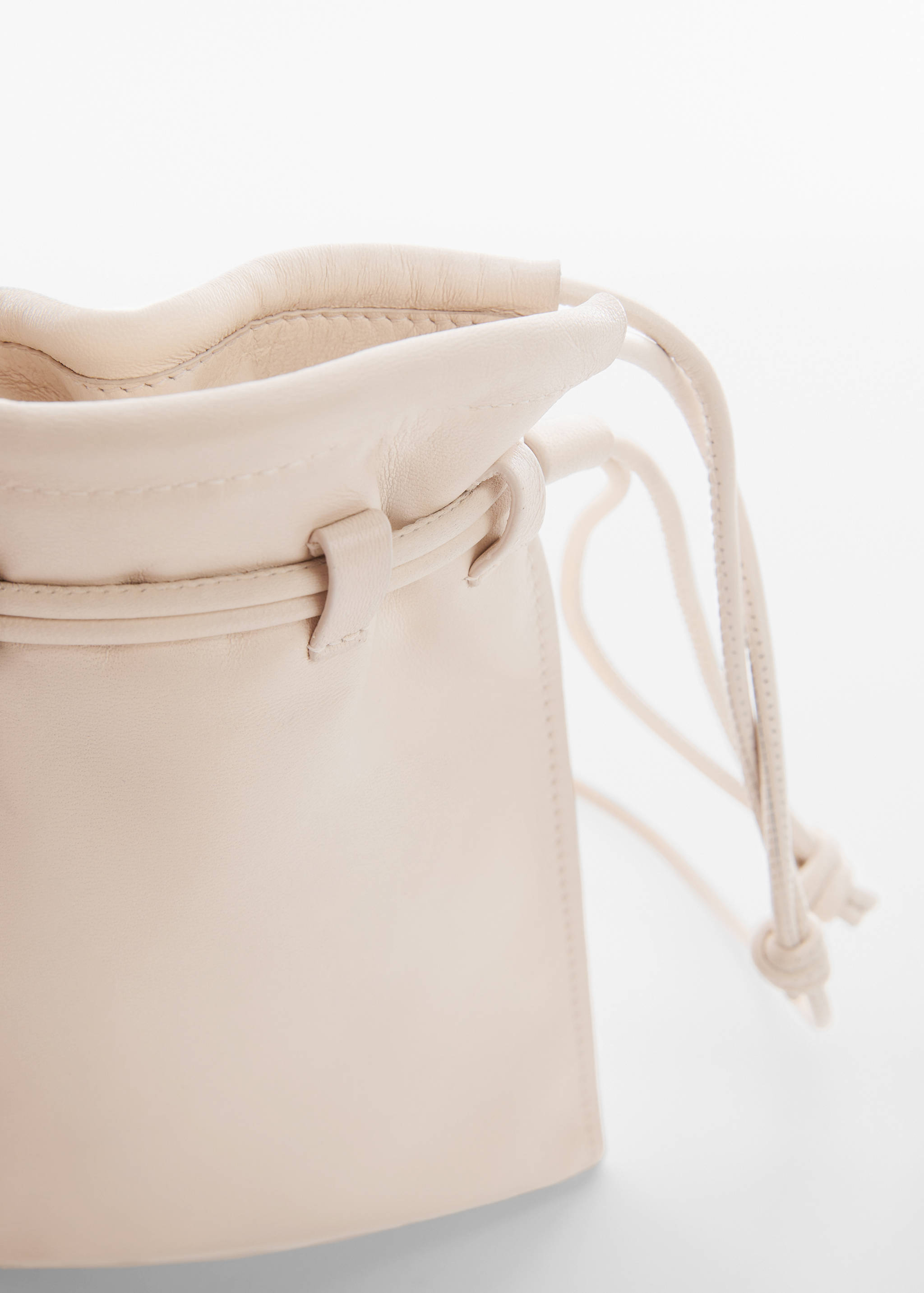 Mini leather bucket bag - Details of the article 2