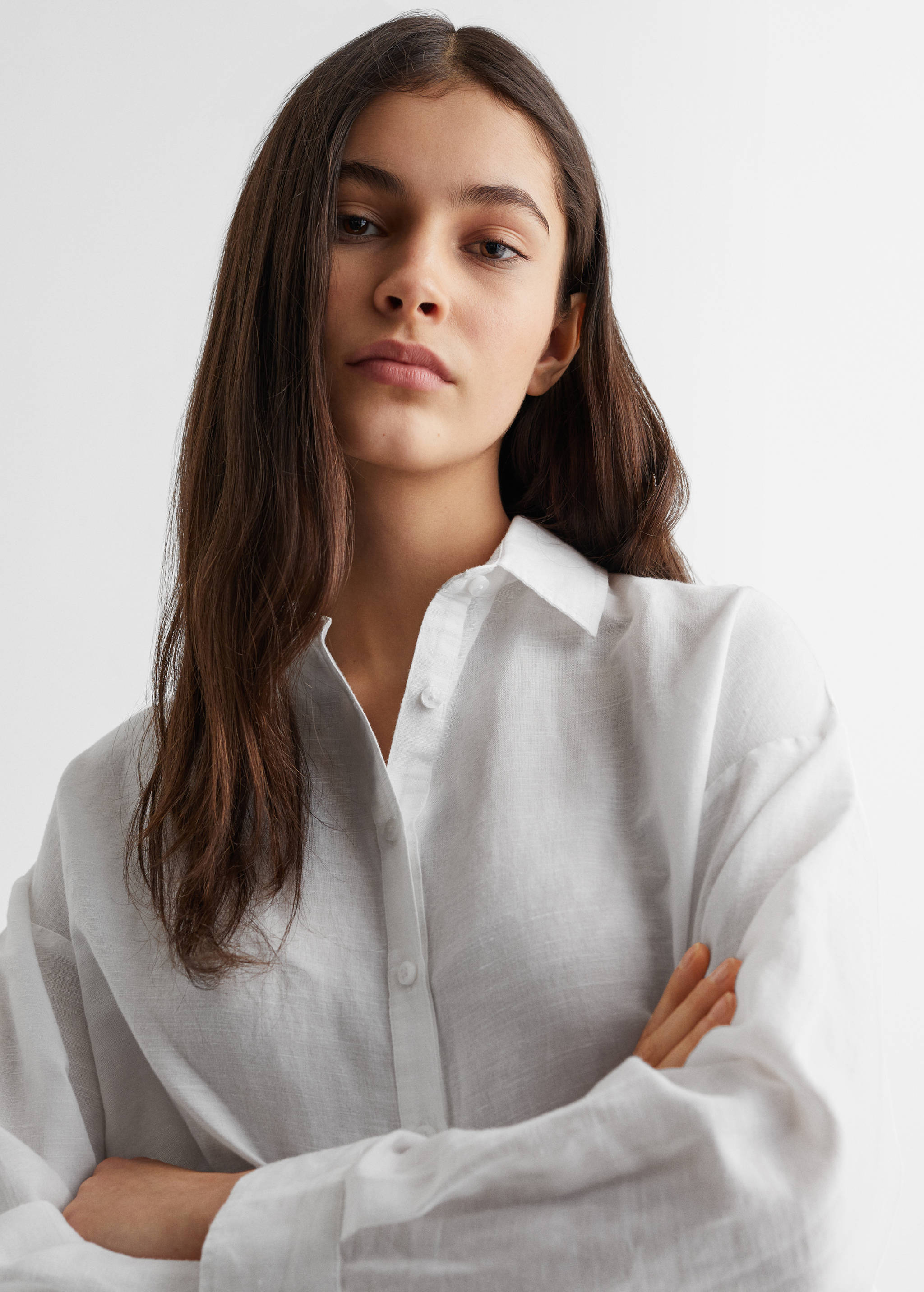 Cotton and linen shirt - Details of the article 1