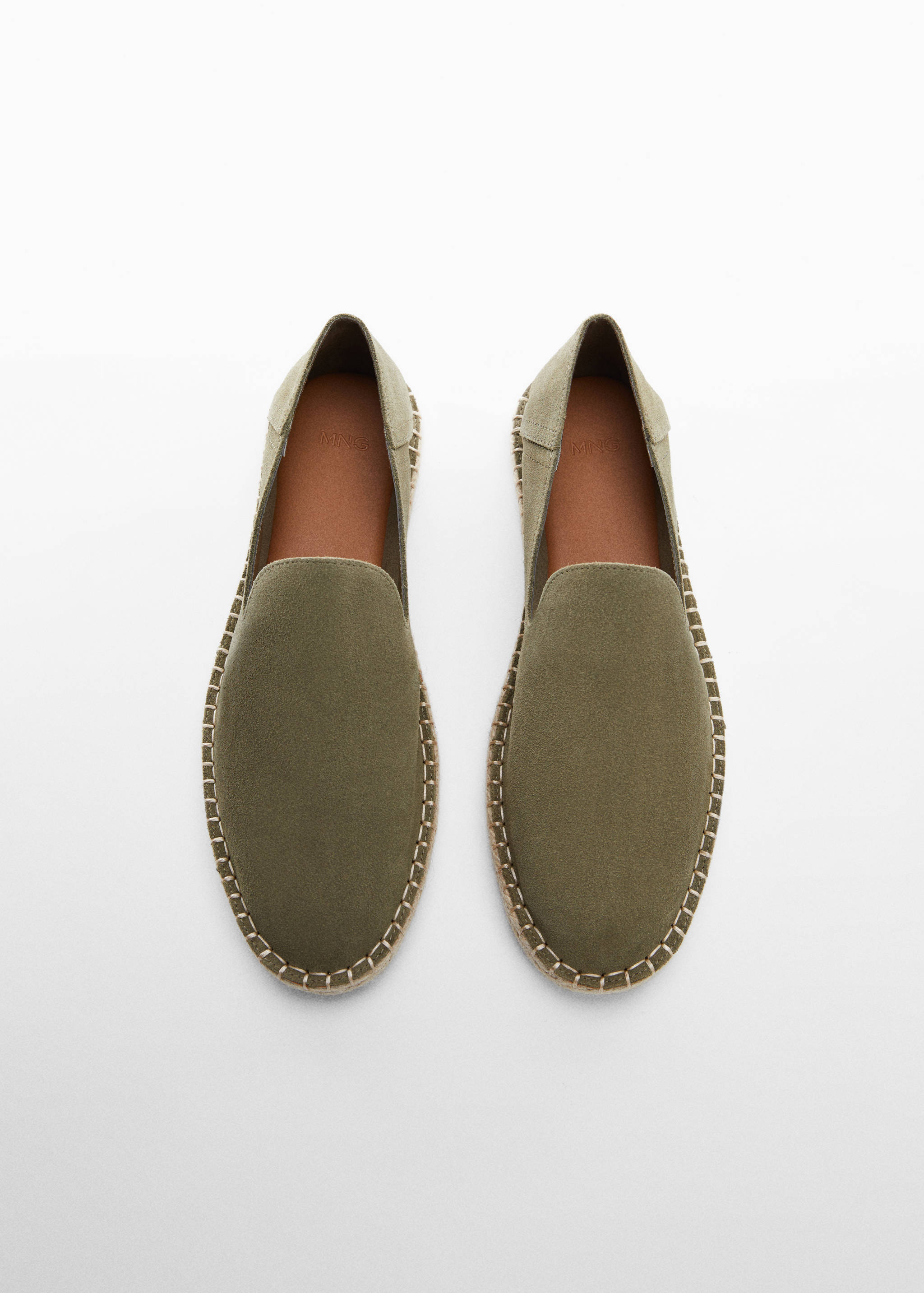 Espadrilky s povrchem ze štípaného semiše a s jutou - Detail zboží 5